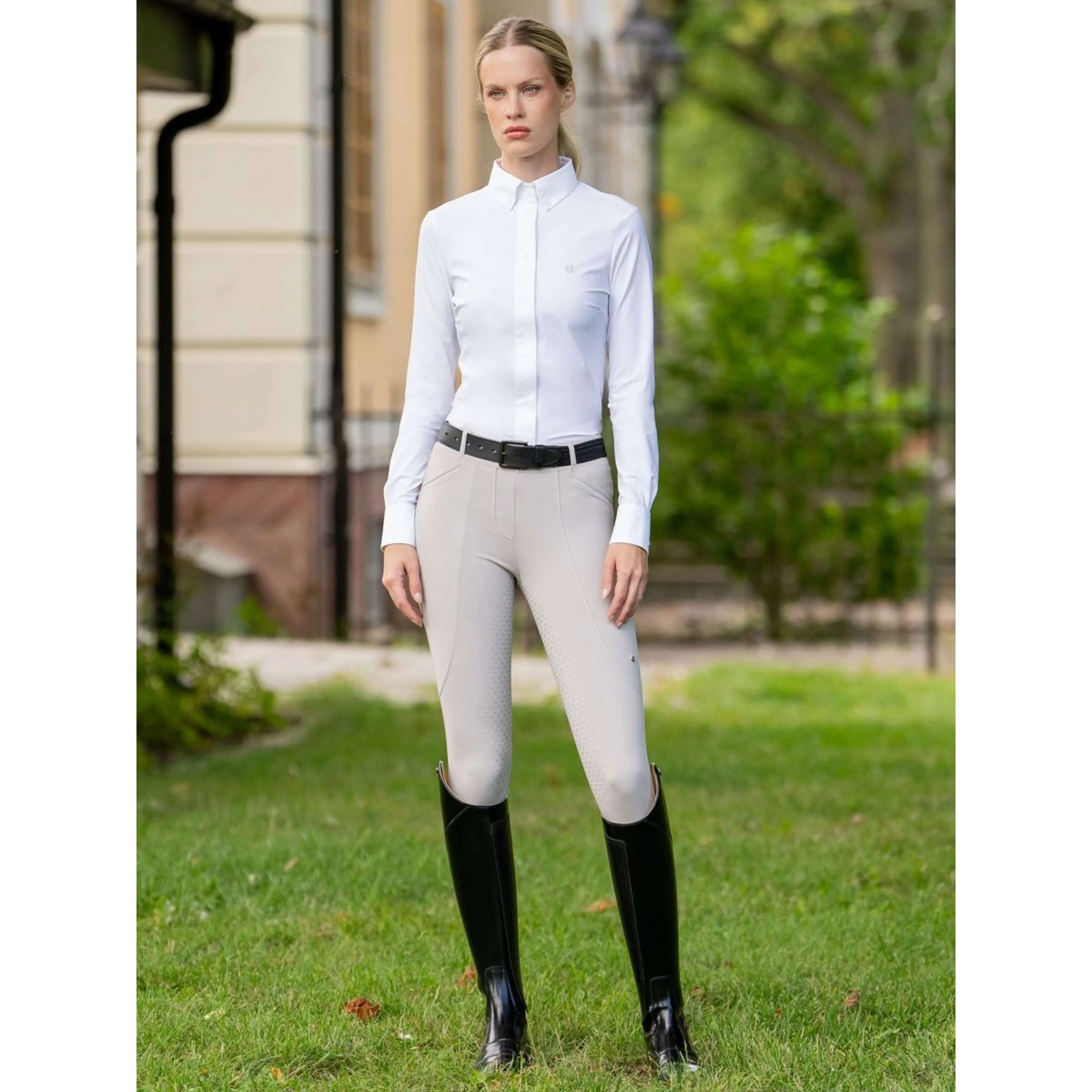 Equestrian Stockholm T-shirt de Concours Performance Blanc - Image 4