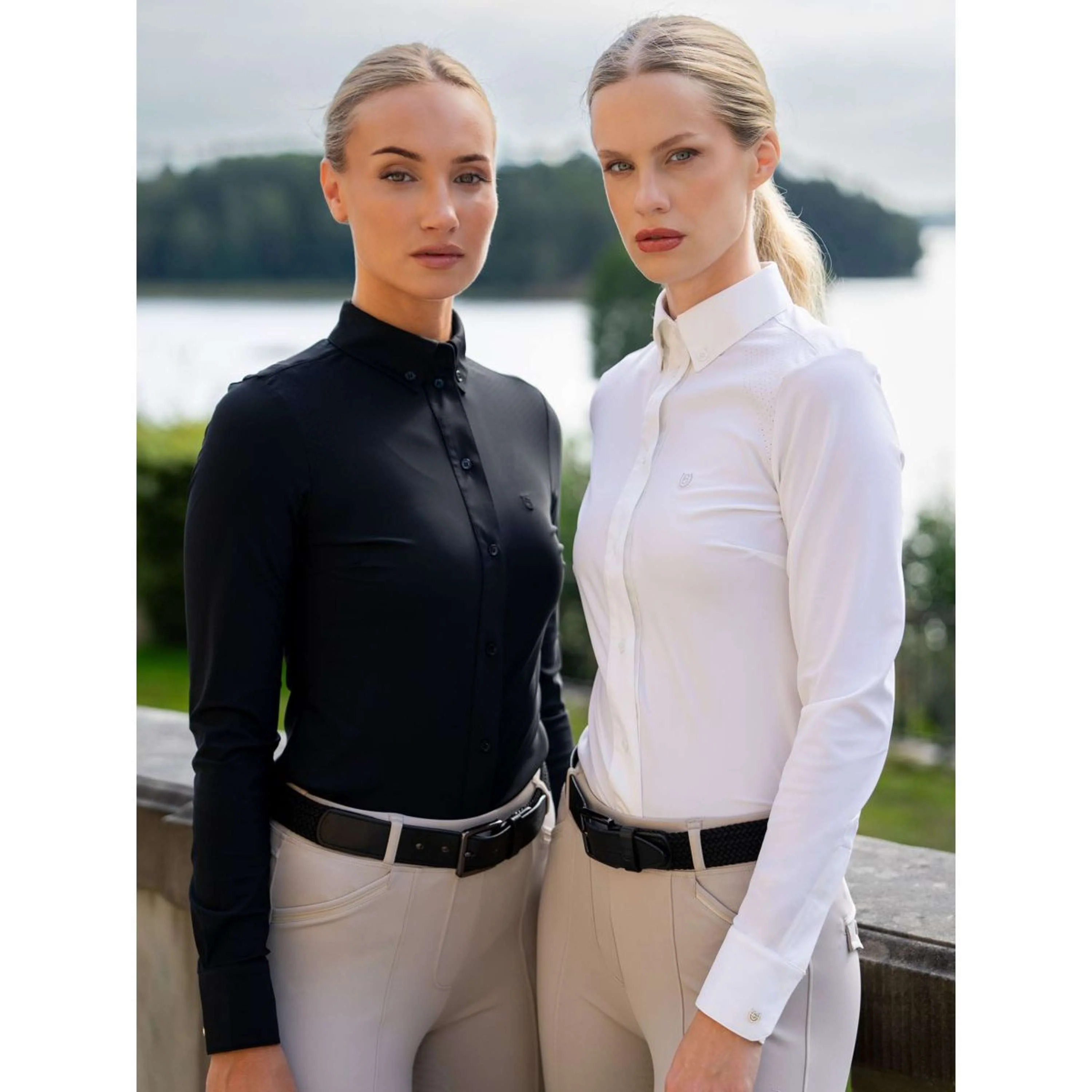Equestrian Stockholm T-shirt de Concours Performance Blanc - Image 3