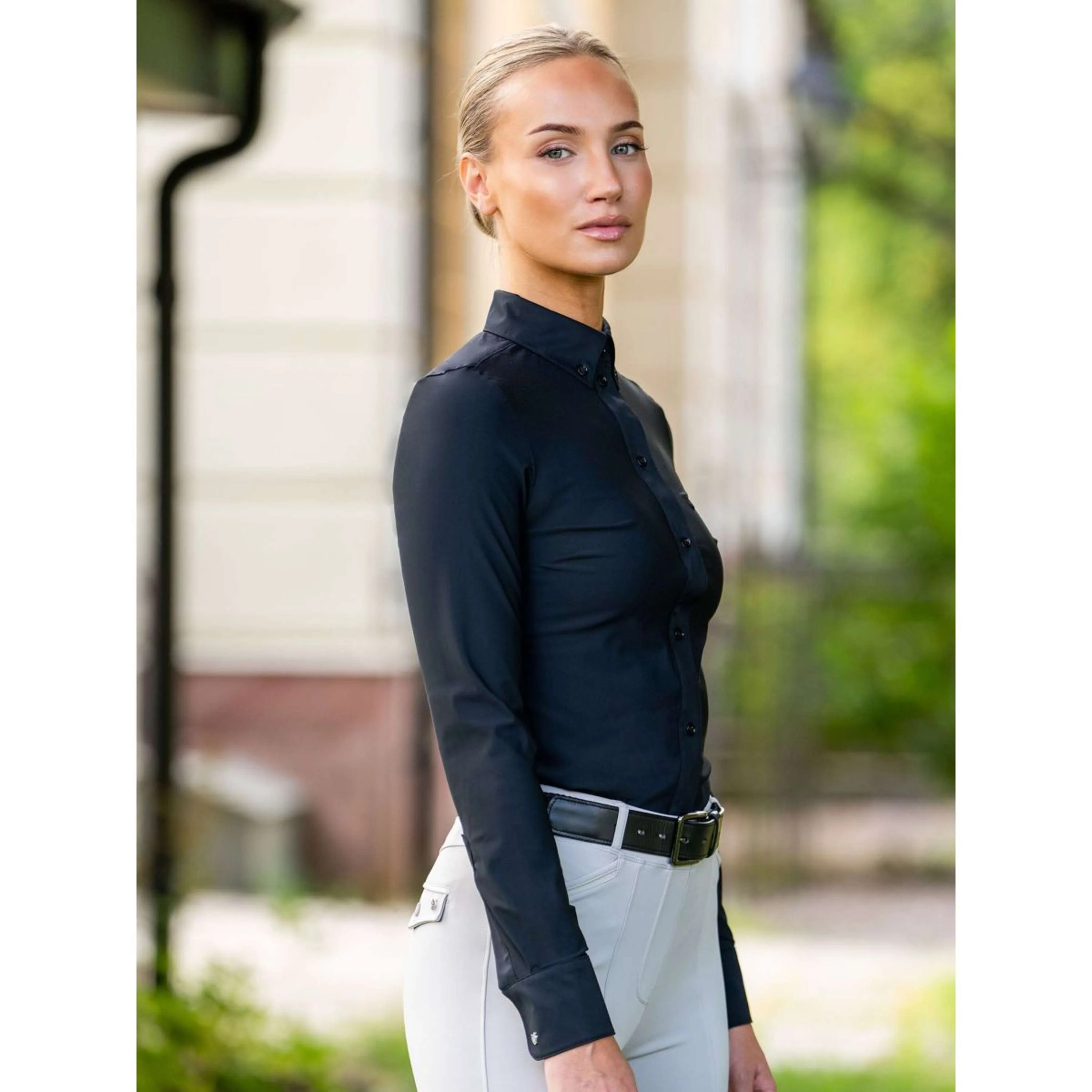 Equestrian Stockholm T-shirt de Concours Performance Noir - Image 4