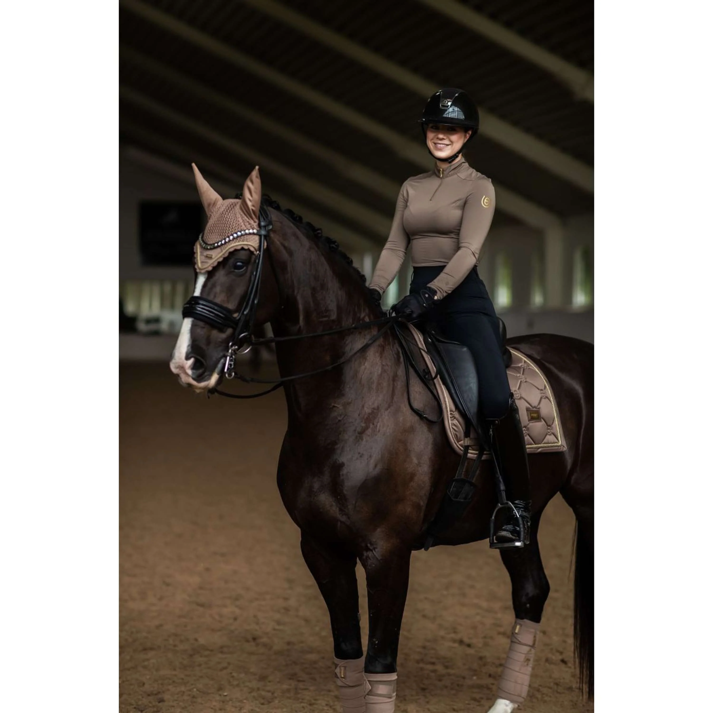 Equestrian Stockholm Tapis de Selle Dressage Champagne - Image 5