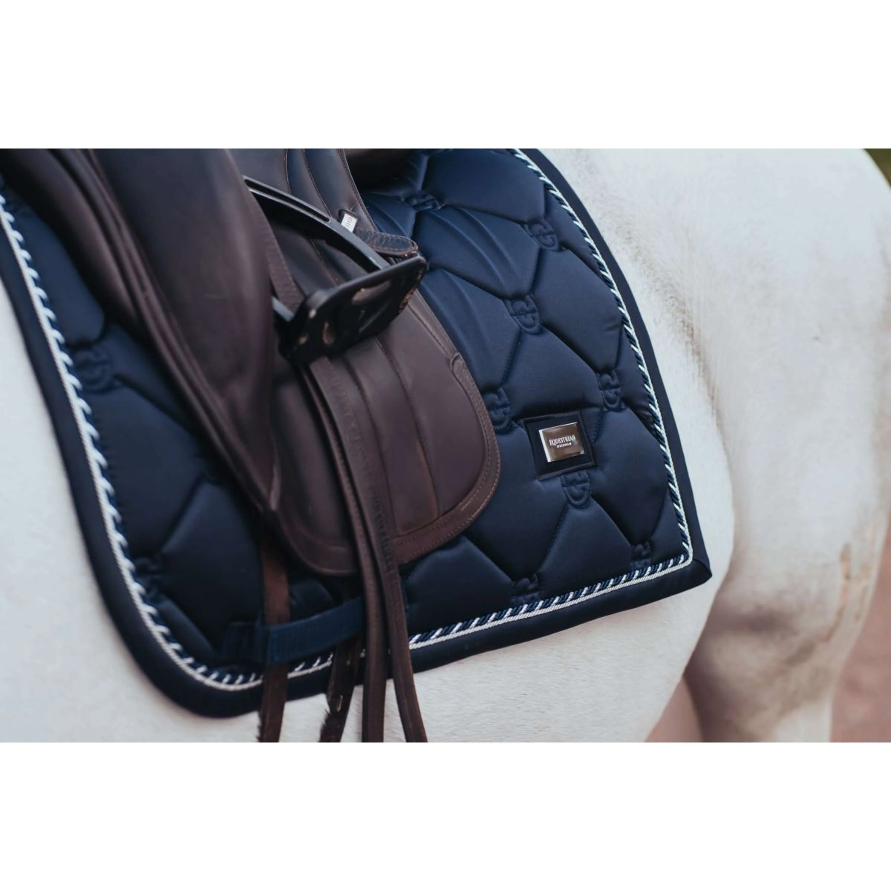 Equestrian Stockholm Tapis de Selle Dressage Midnight Blue - Image 2