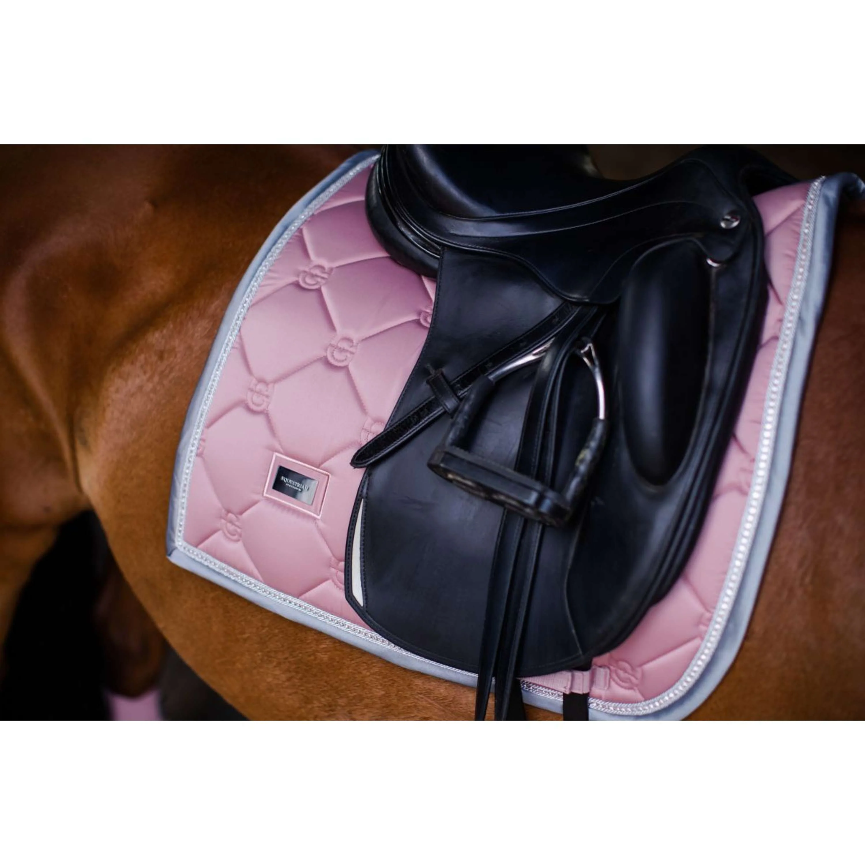 Equestrian Stockholm Tapis de Selle Dressage Pink Pearl - Image 6