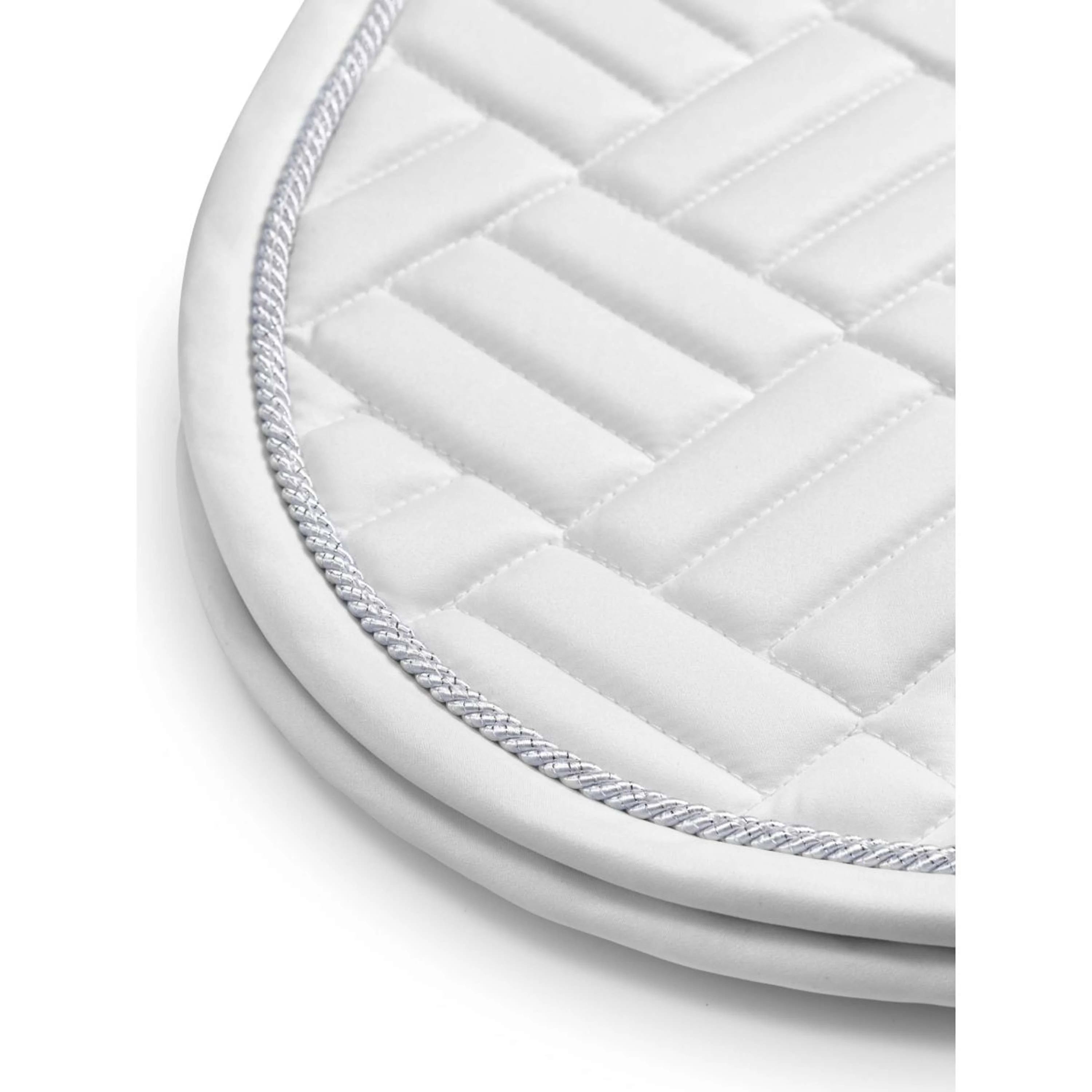 Equestrian Stockholm Tapis de Selle Modern de Saut White Silver - Image 3