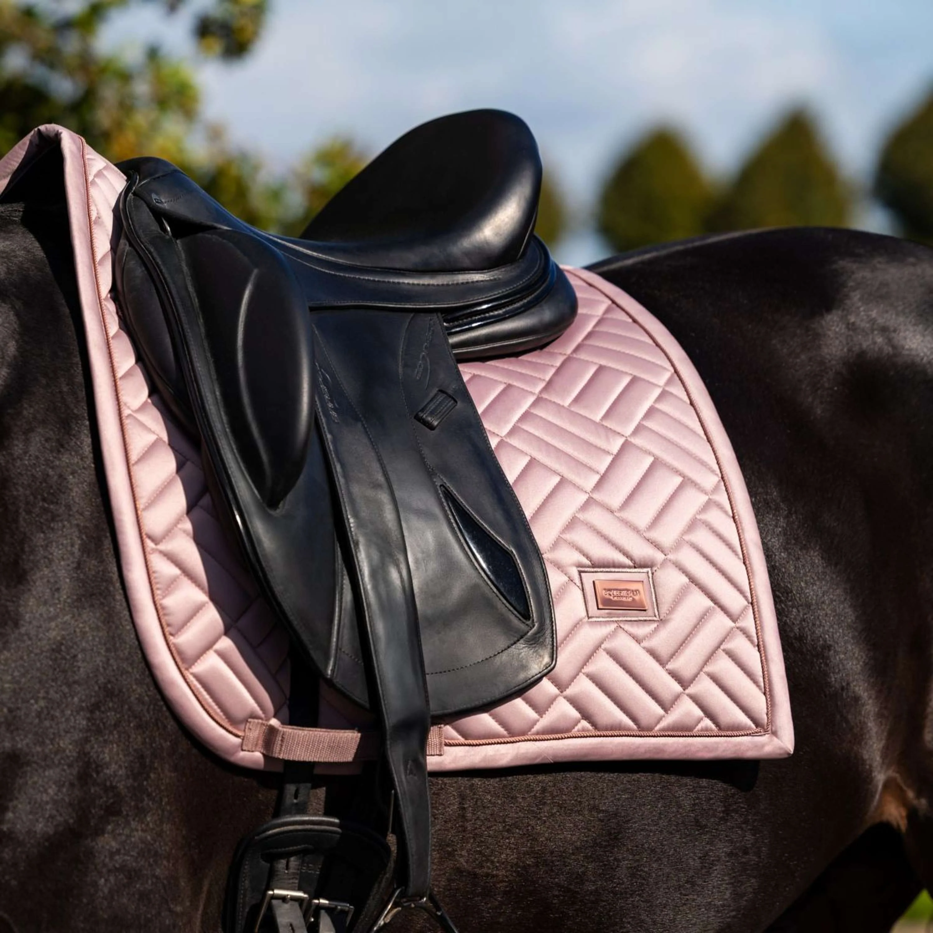 Equestrian Stockholm Tapis de Selle Modern Dressage Midsummer Blush - Image 2