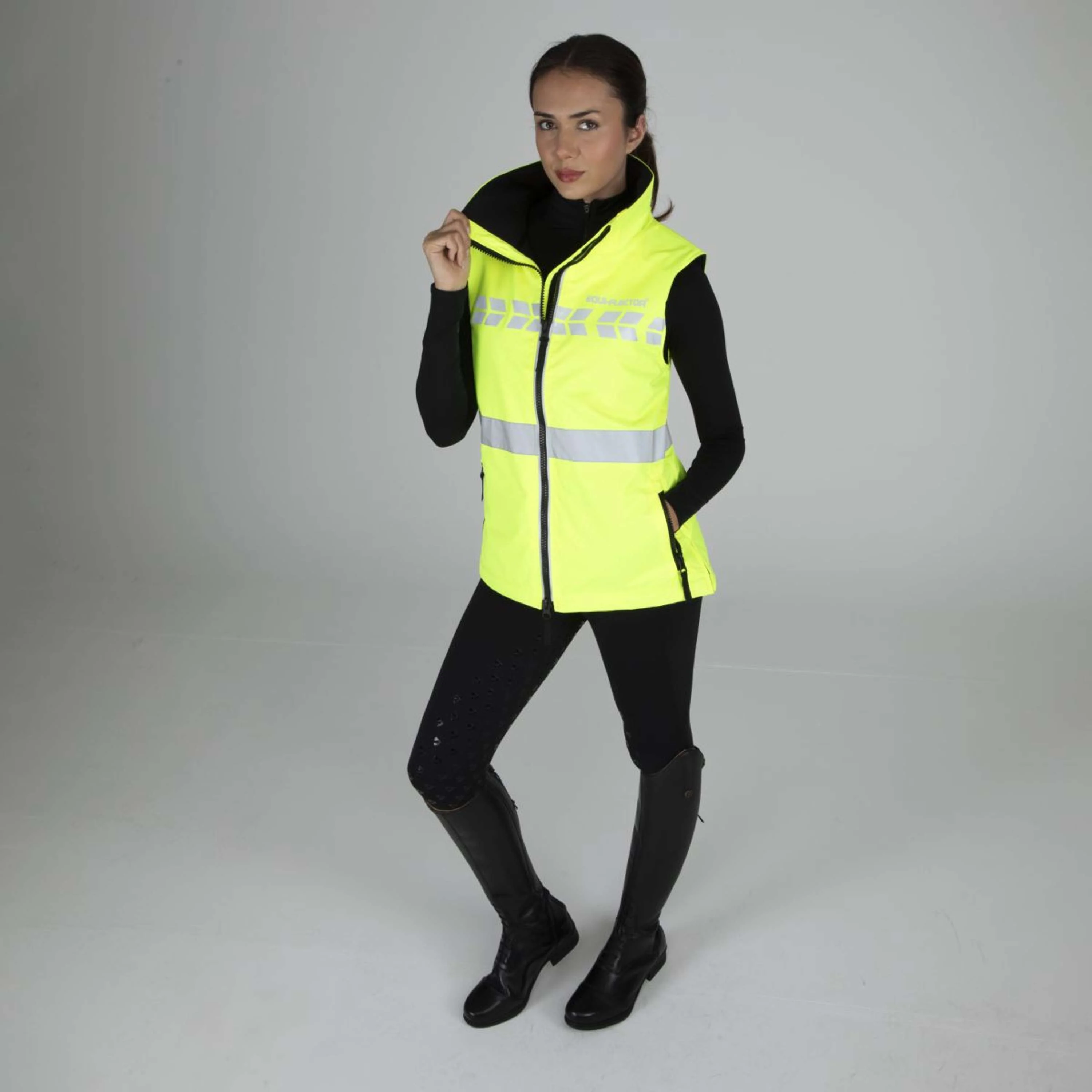 Equi-Flector by Shires Gilet Réfléchissant Jaune - Image 10