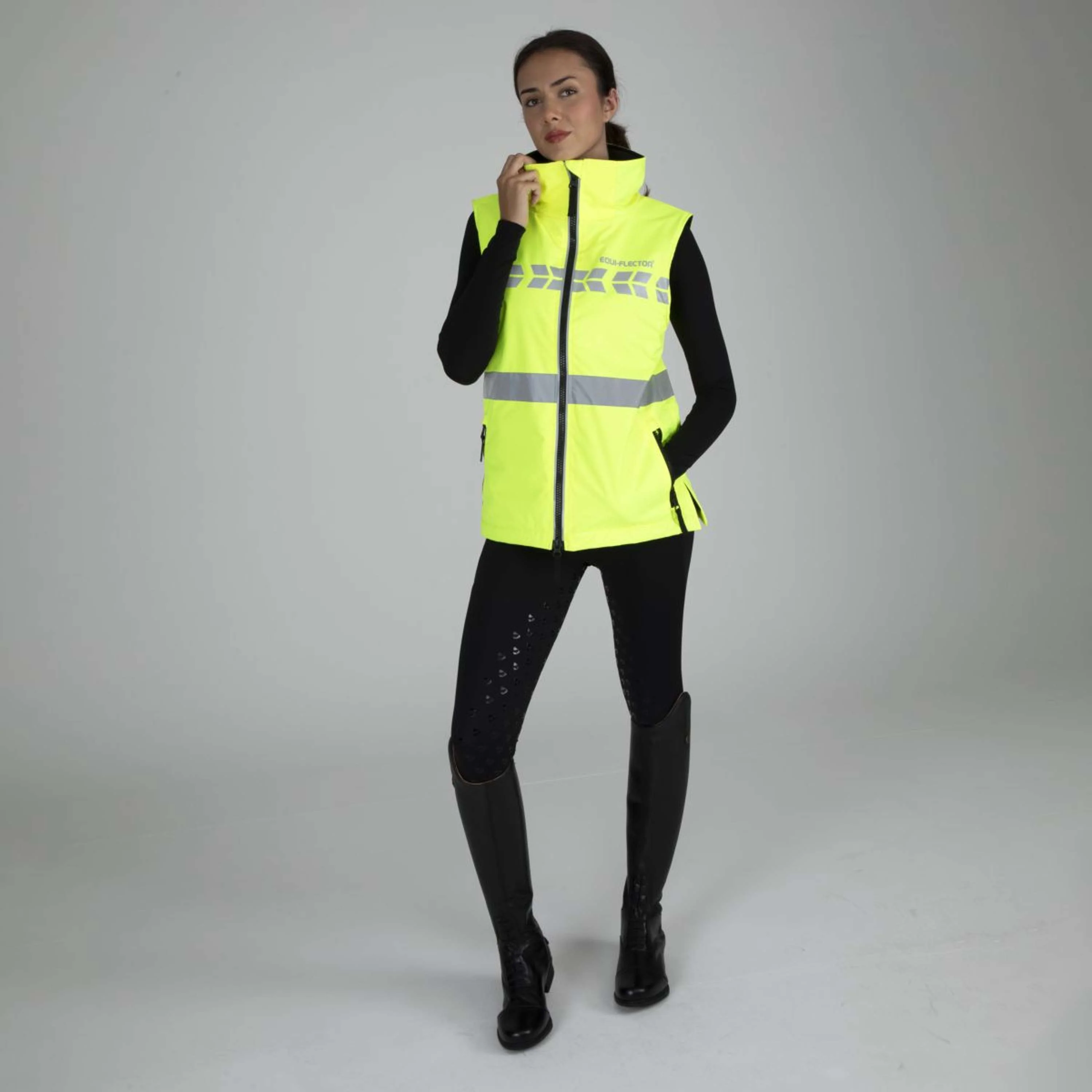 Equi-Flector by Shires Gilet Réfléchissant Jaune - Image 7
