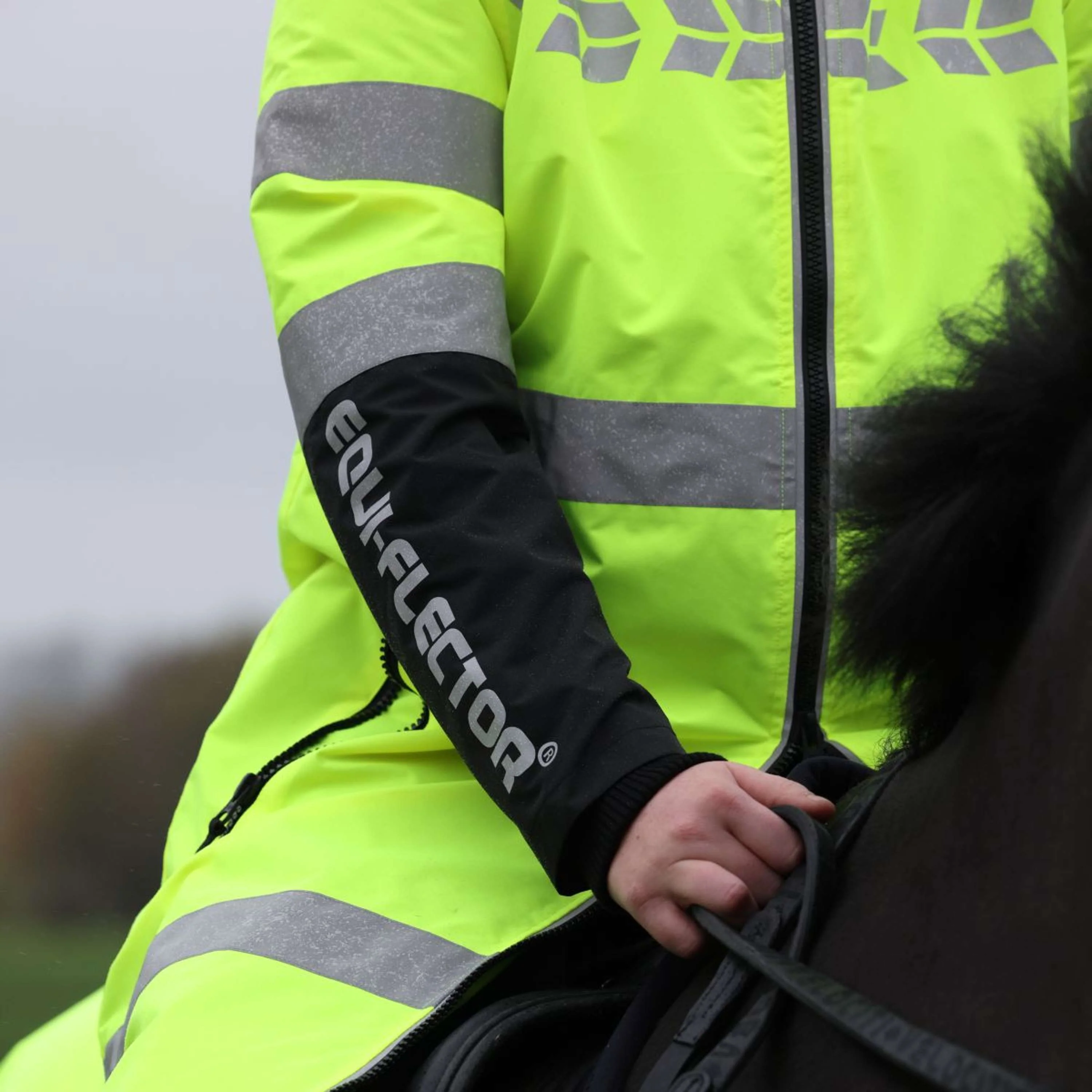 Equi-Flector by Shires Veste Réfléchissante Long Jaune - Image 46