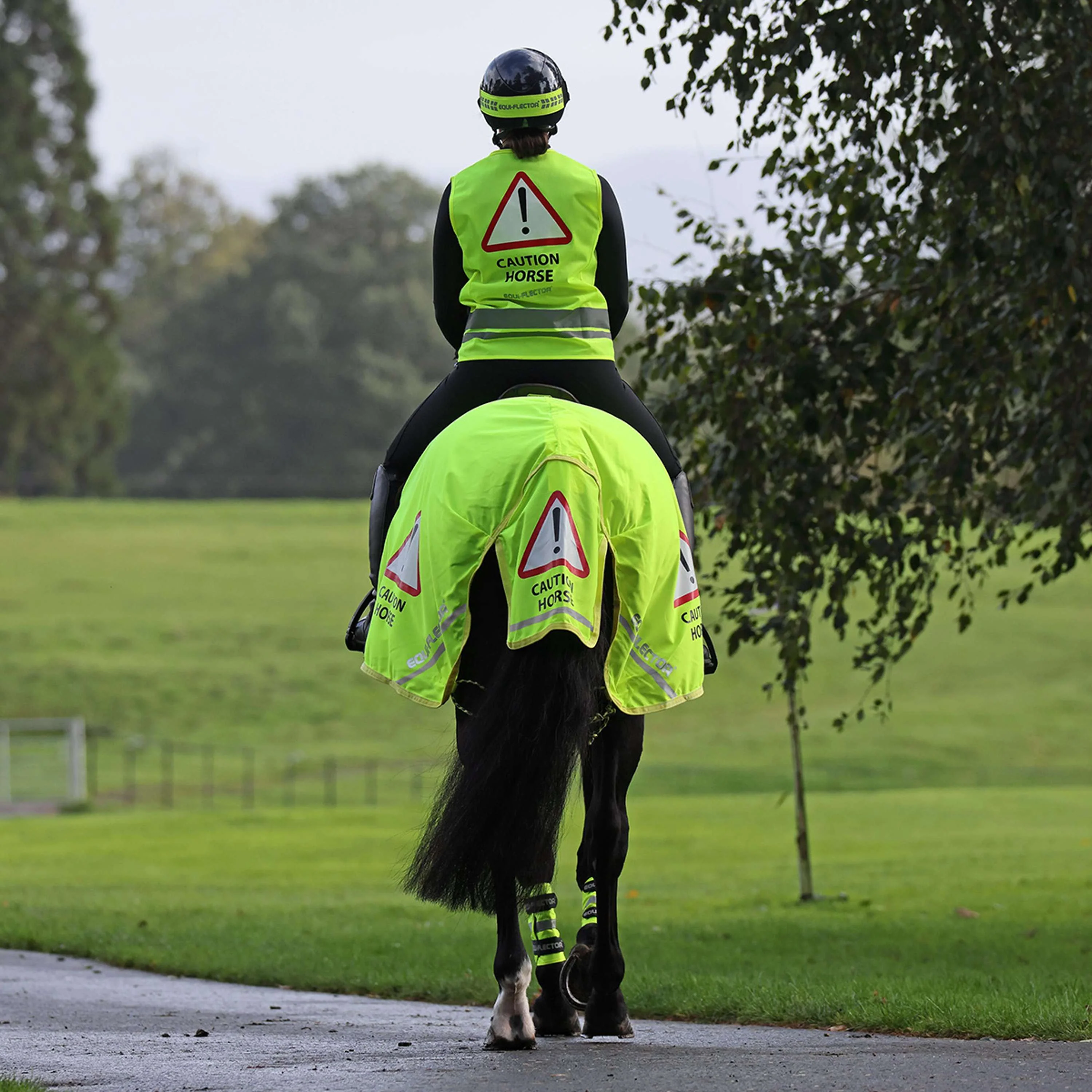 Equi-Flector by Shires Couvre-reins Mesh Réfléchissant Jaune - Image 4