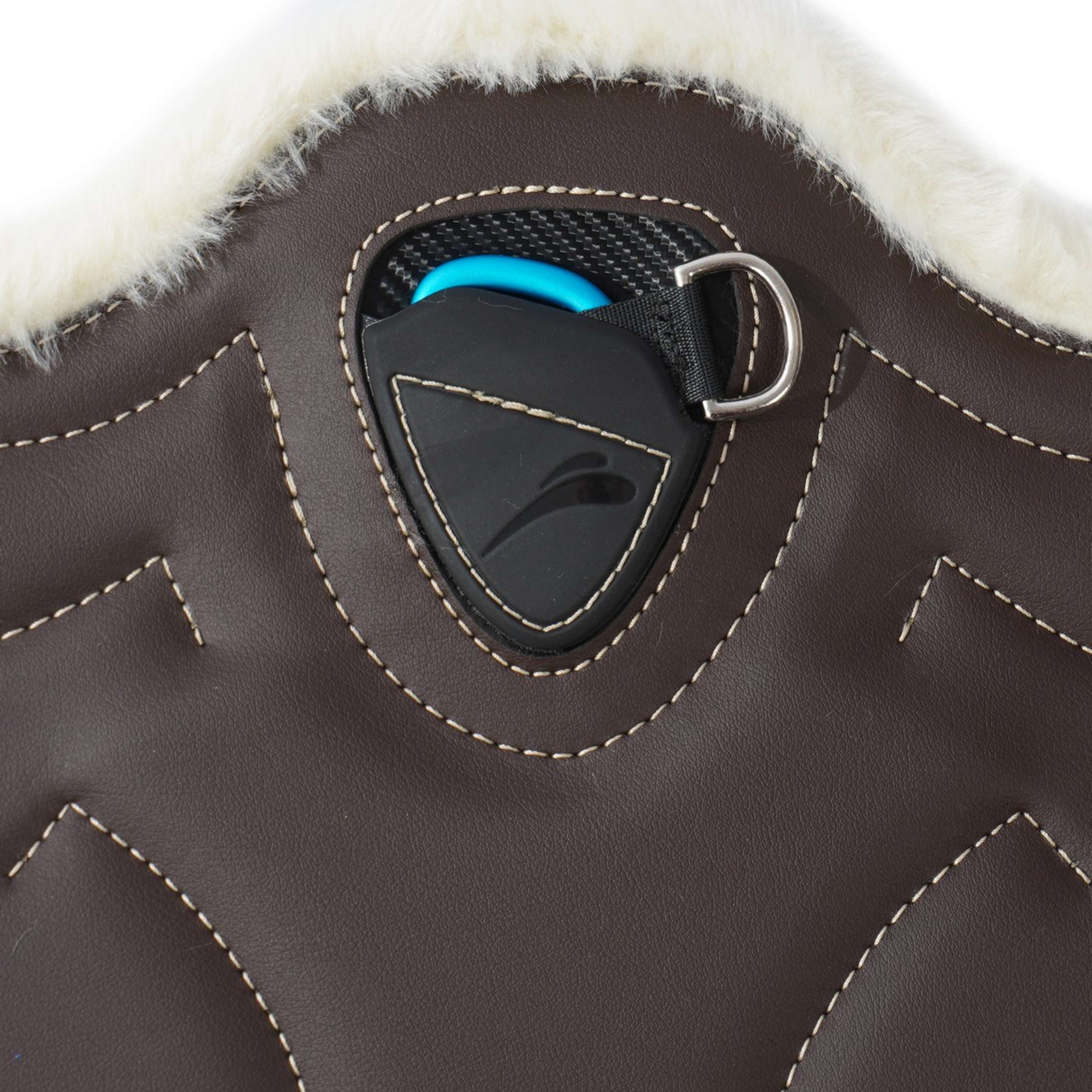 eQuick Sangle ES Jumping Stud Fluffy Marron - Image 3