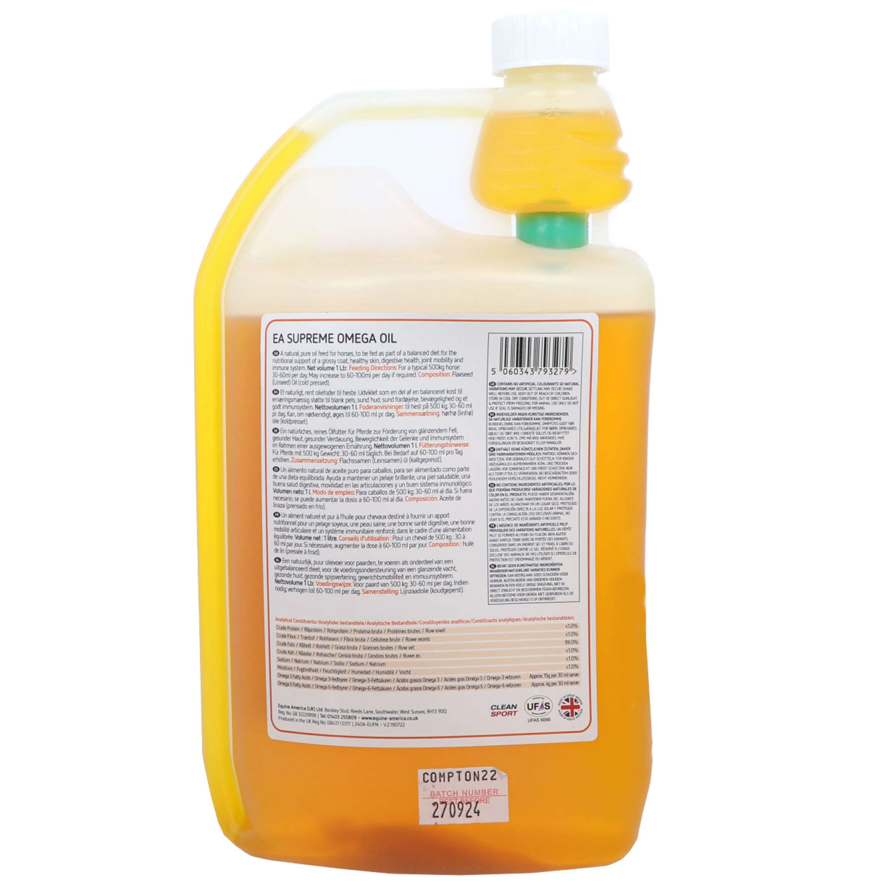 Equine America EA Supreme Omega Oil - Image 3
