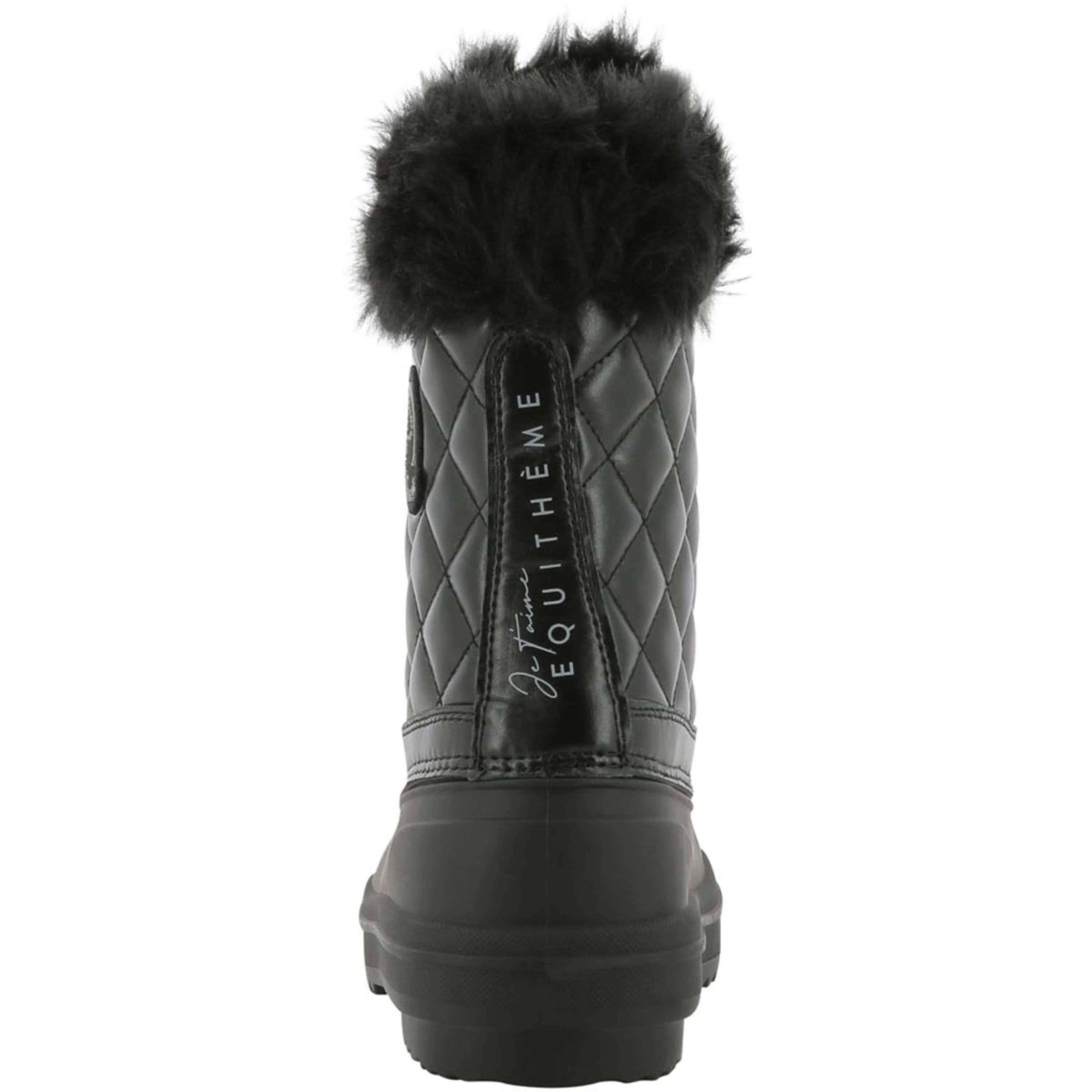 EQUITHÈME Bottes d'Extérieur Je T Aime Hiver Noir - Image 3