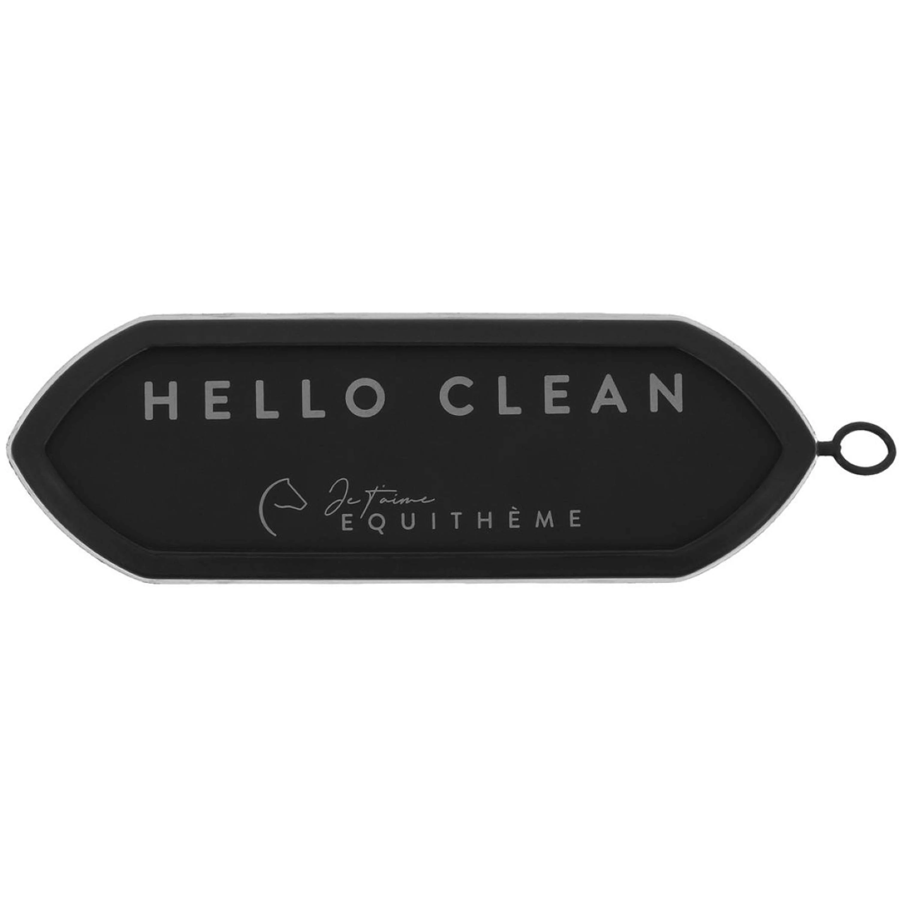 EQUITHÈME Brosse de Toilettage Je T'aime Noir - Image 2