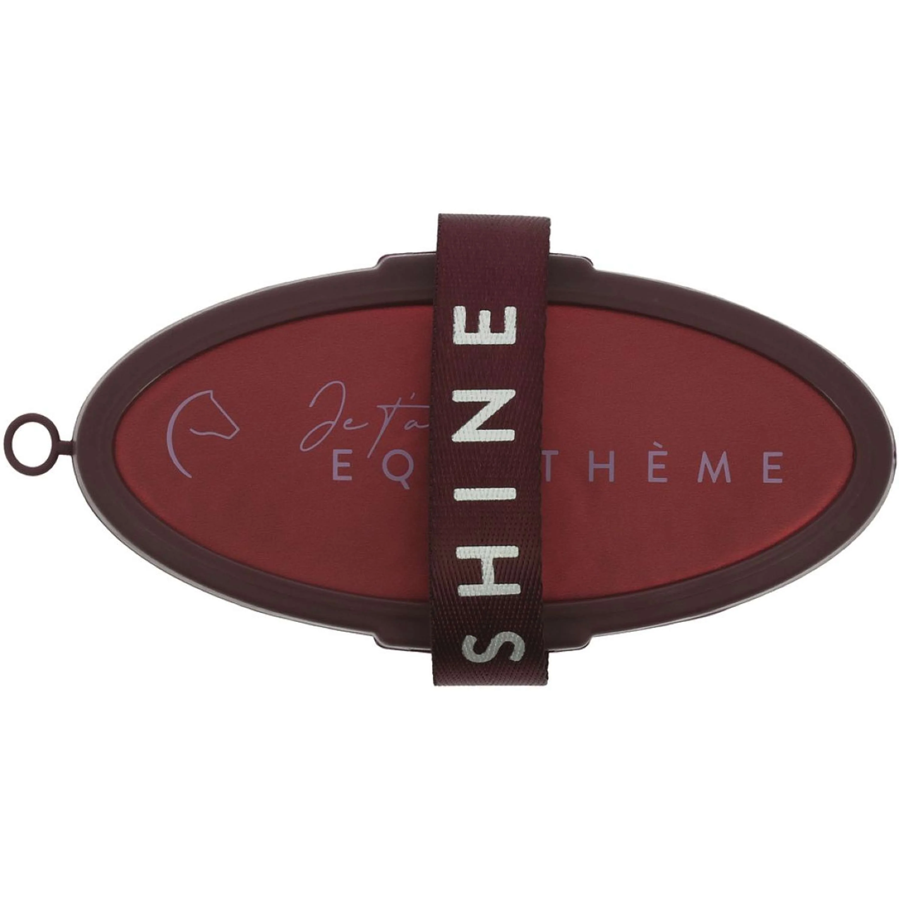 EQUITHÈME Brosse Douce Je T'aime Bordeaux - Image 2