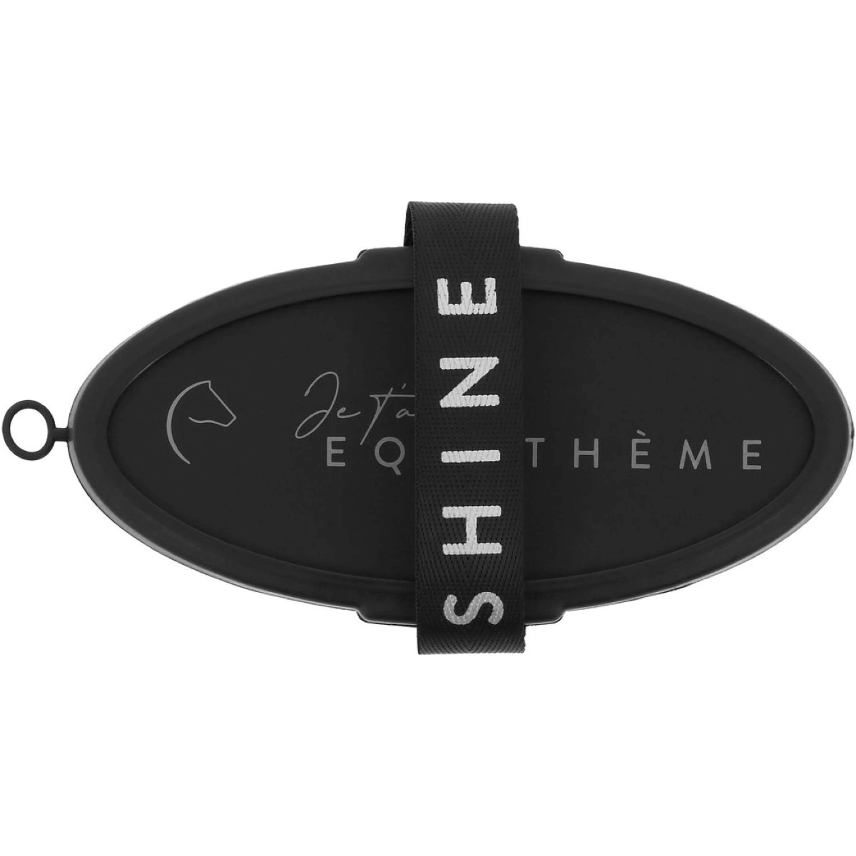 EQUITHÈME Brosse Douce Je T'aime Noir - Image 2