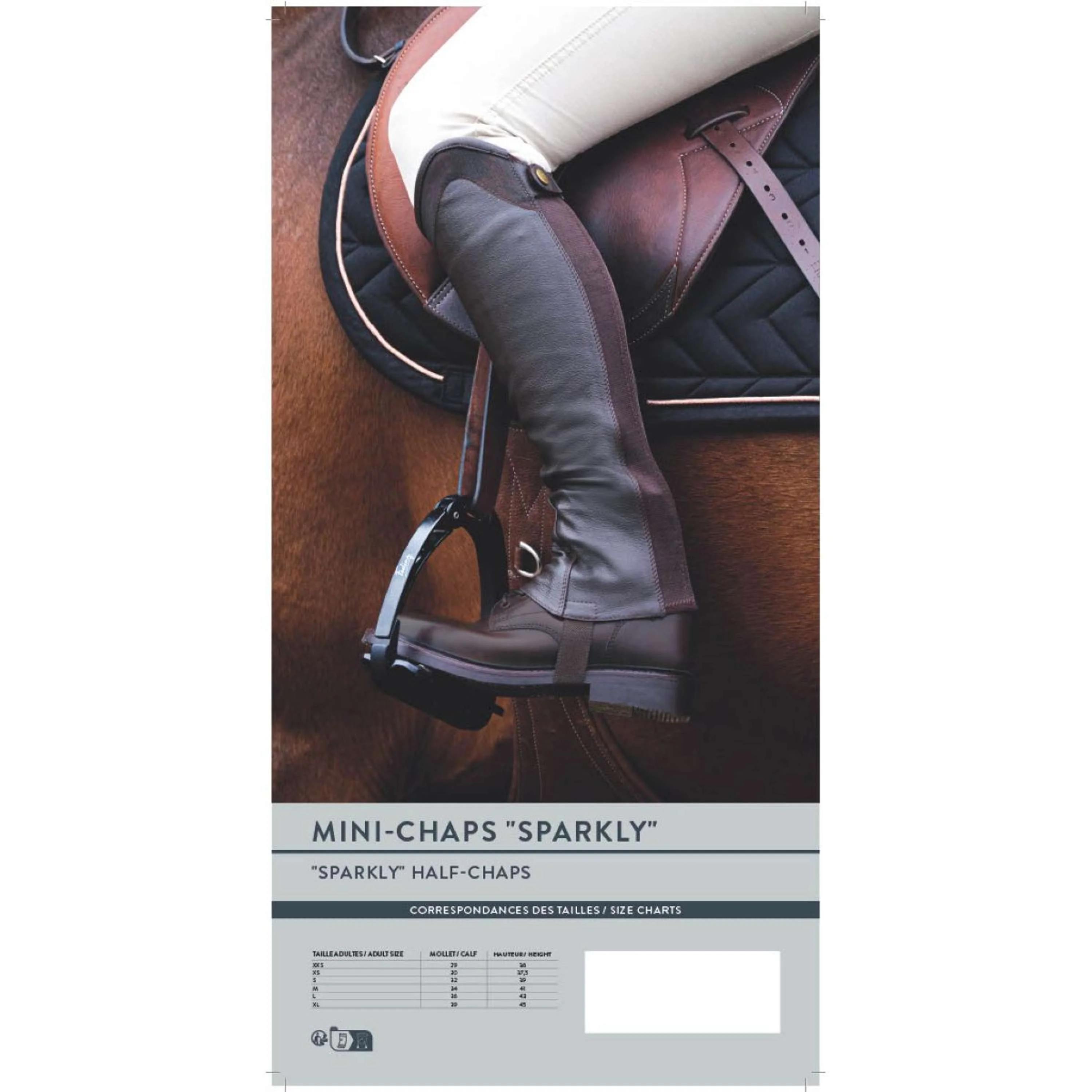 EQUITHÈME Chaps Sparkly Marron - Image 2