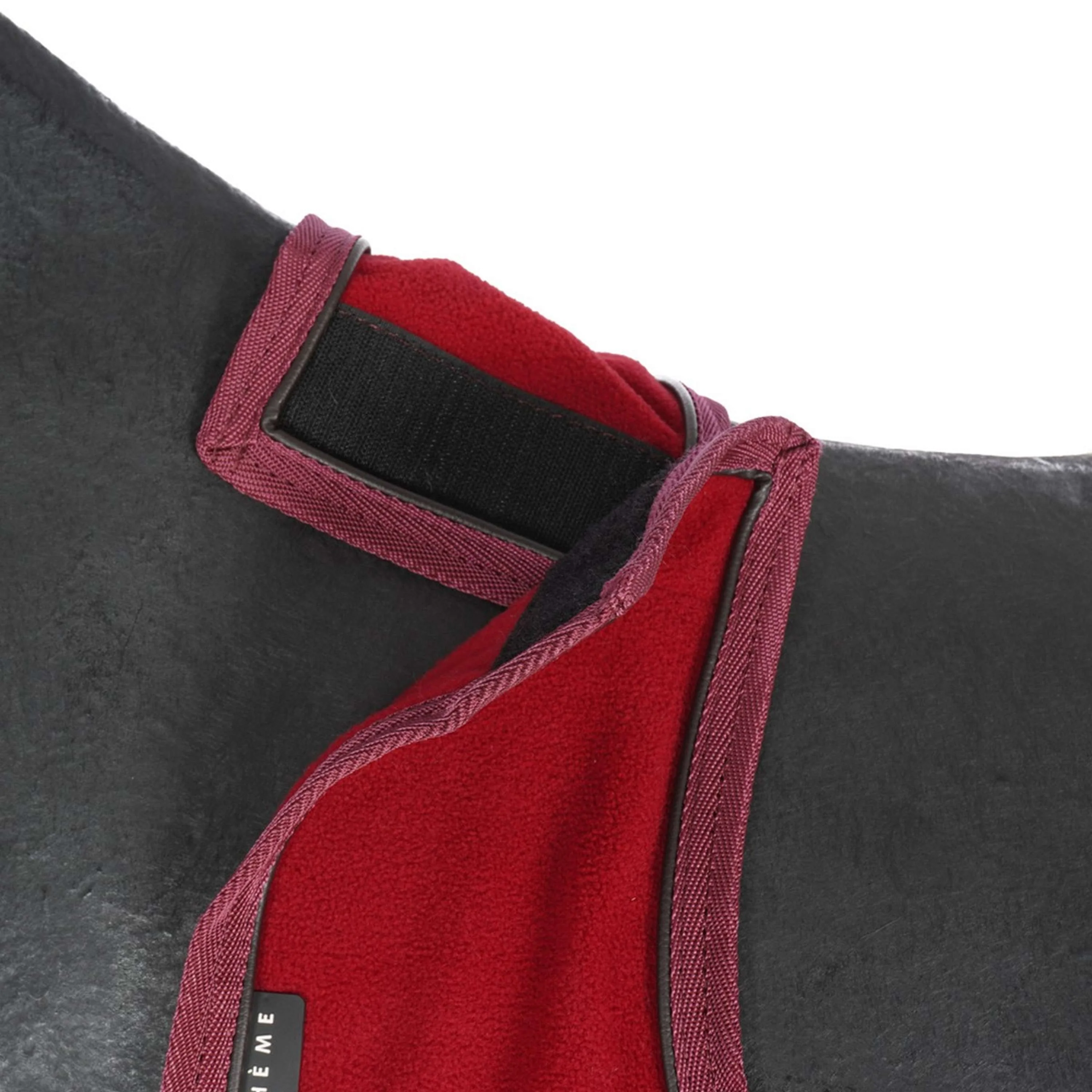 EQUITHÈME Couvre-reins Teddy Fleece Bordeaux - Image 3
