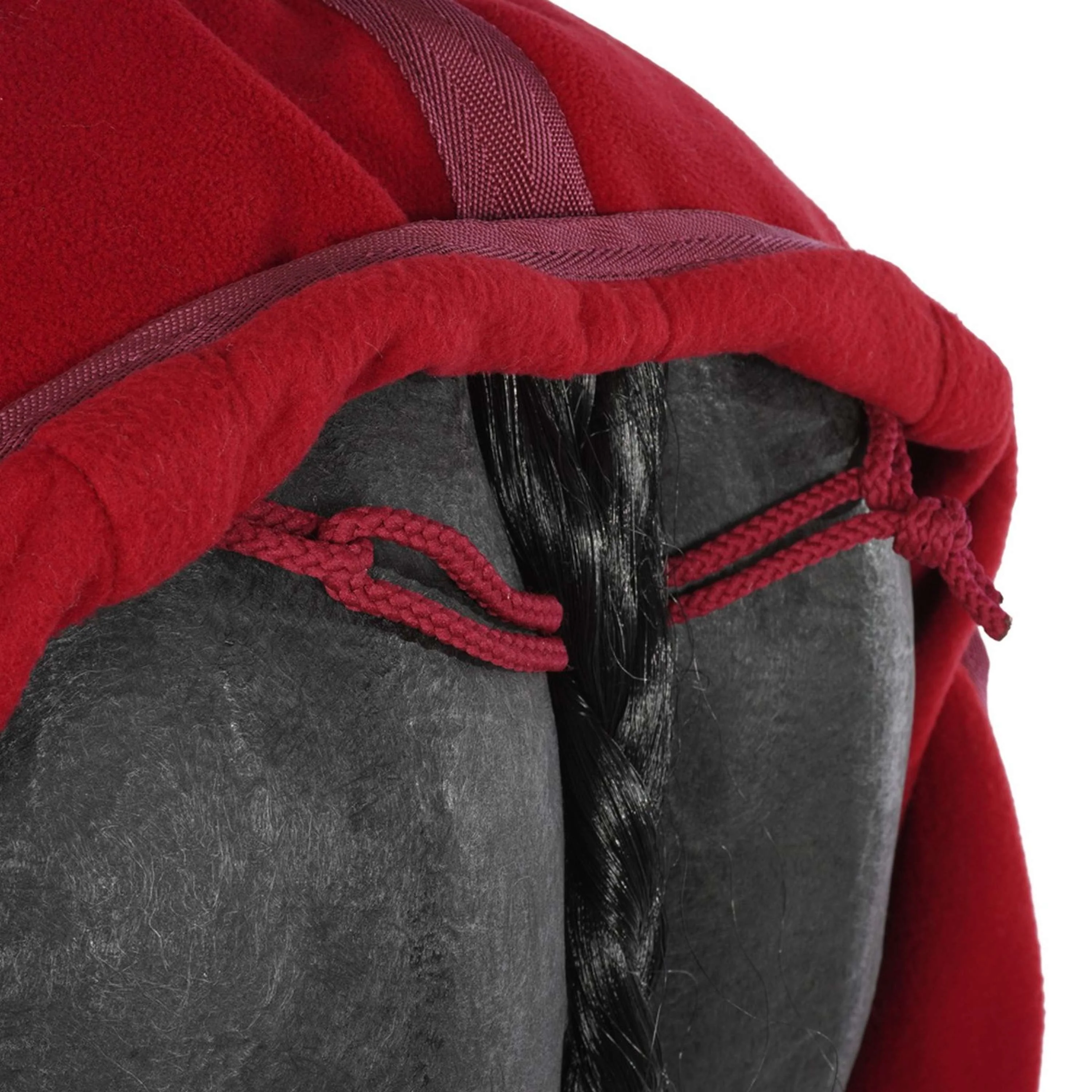 EQUITHÈME Couvre-reins Teddy Fleece Bordeaux - Image 5