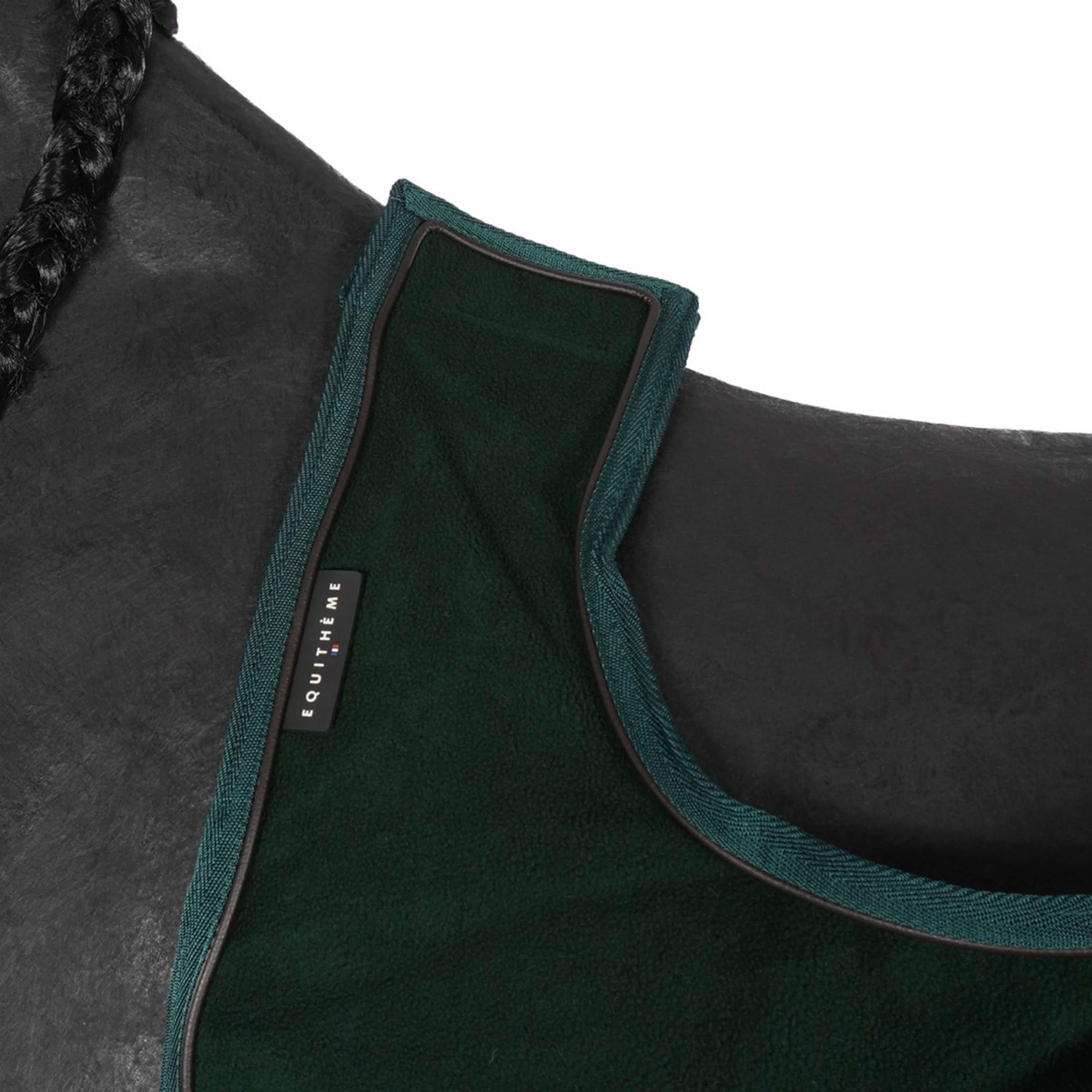 EQUITHÈME Couvre-reins Teddy Fleece Vert - Image 2
