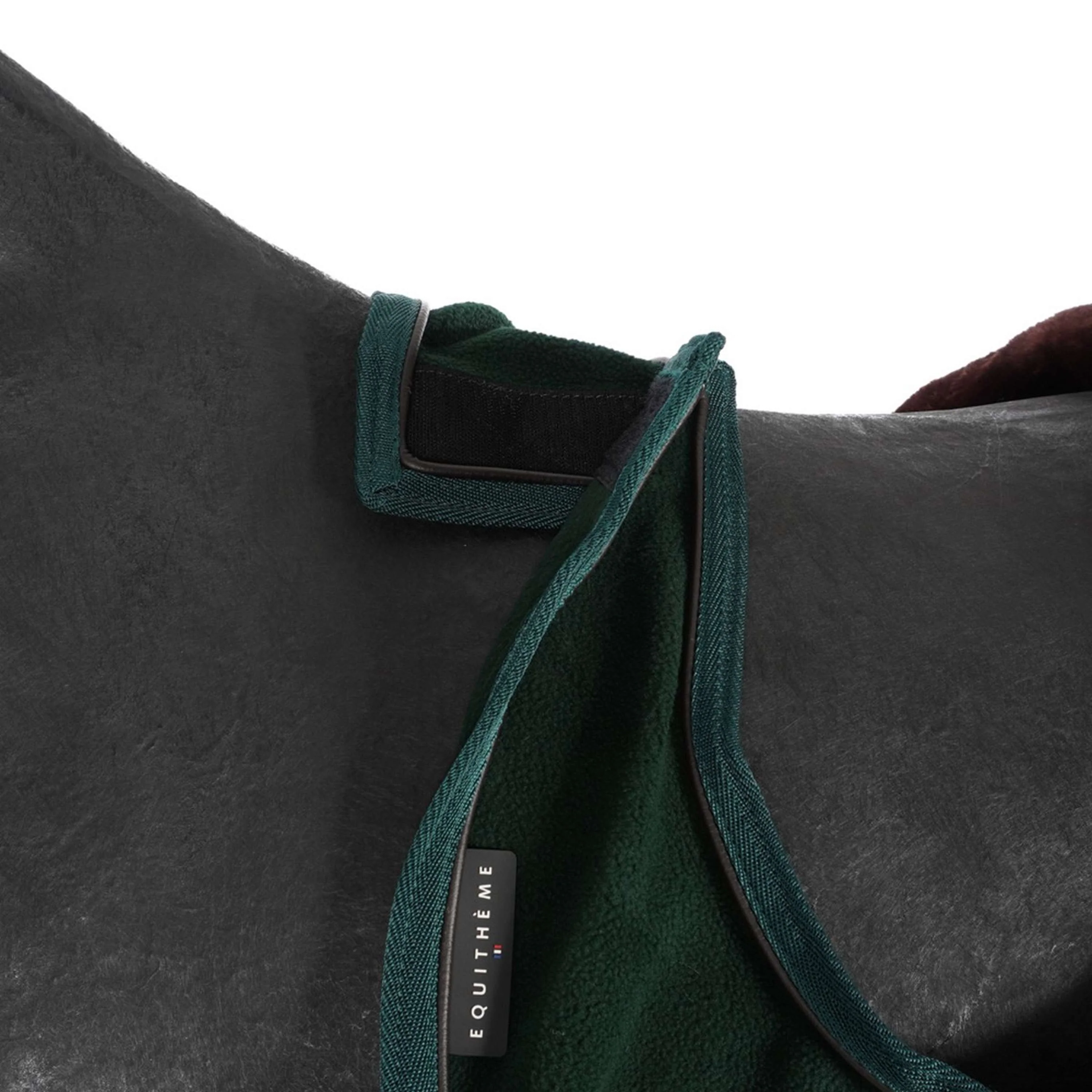 EQUITHÈME Couvre-reins Teddy Fleece Vert - Image 3