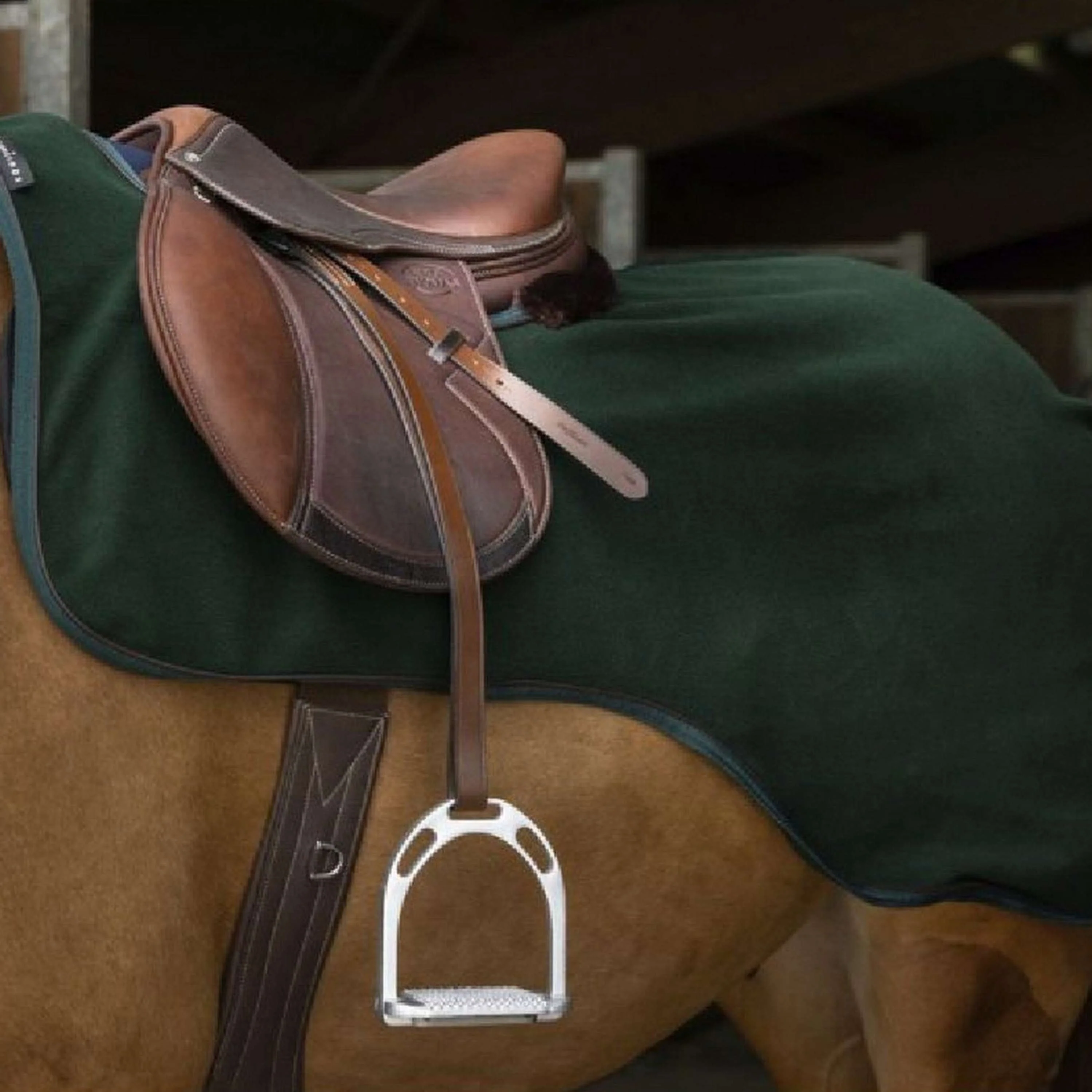 EQUITHÈME Couvre-reins Teddy Fleece Vert - Image 7