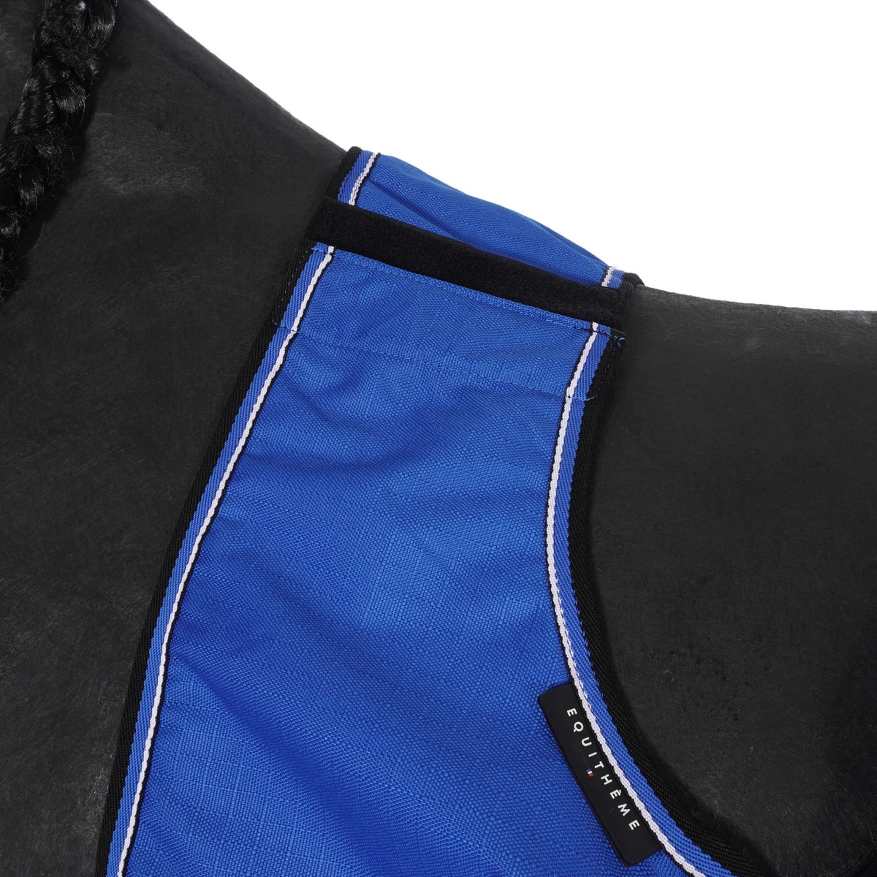 EQUITHÈME Couvre-reins Tyrex 1200D Fleece Bleu/Noir - Image 3