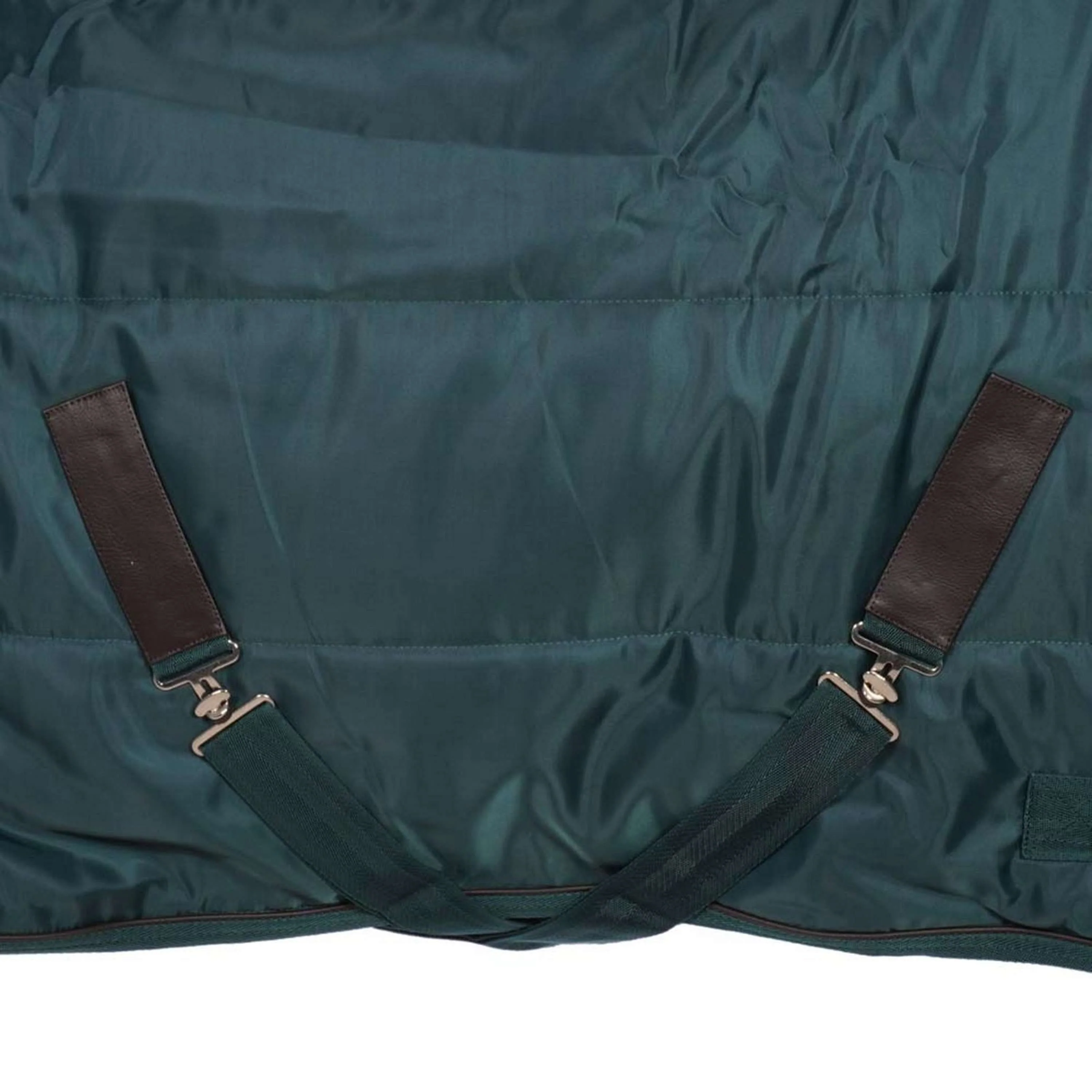 EQUITHÈME Couverture d'Écurie Teddy 200g Vert/Marron - Image 5
