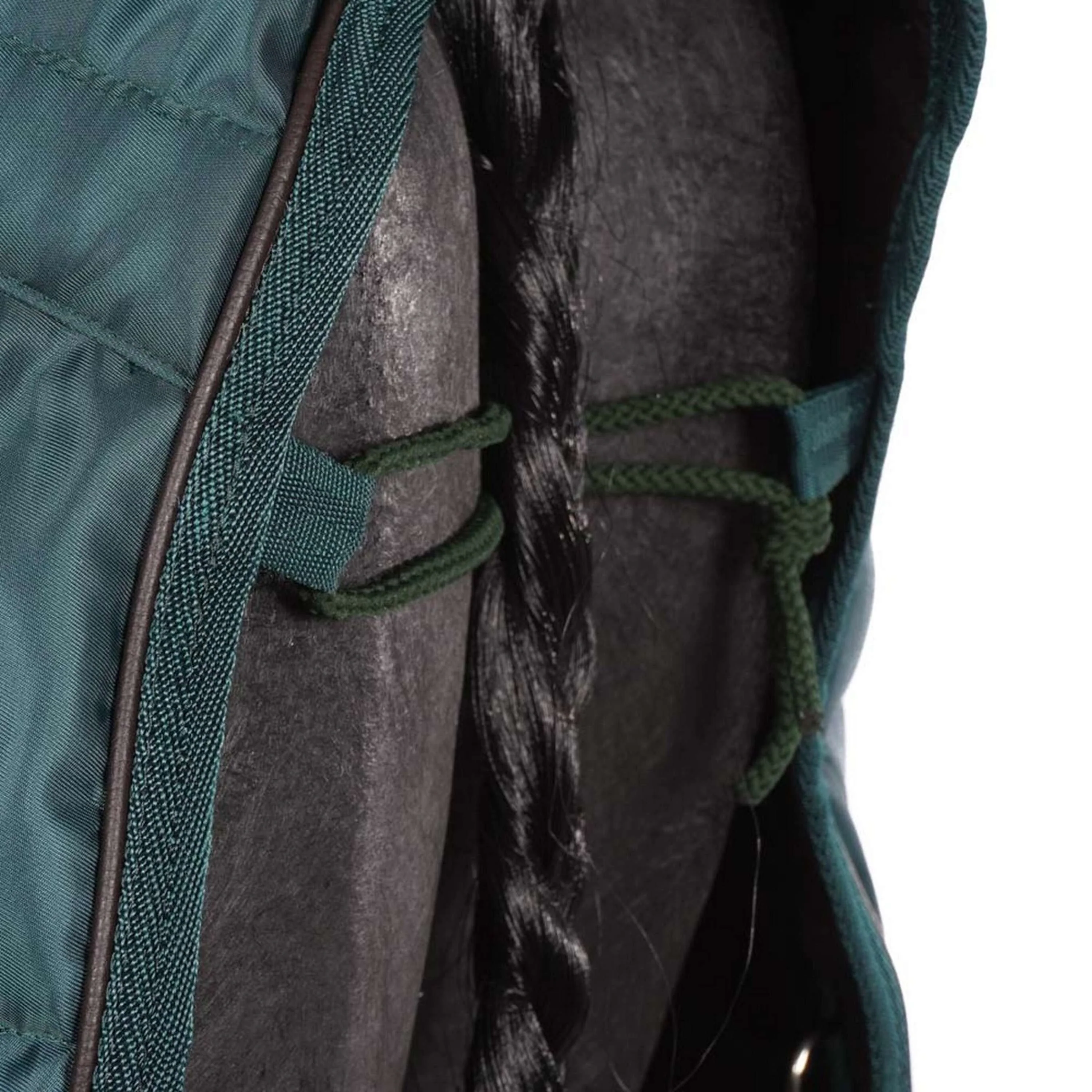 EQUITHÈME Couverture d'Écurie Teddy 200g Vert/Marron - Image 6