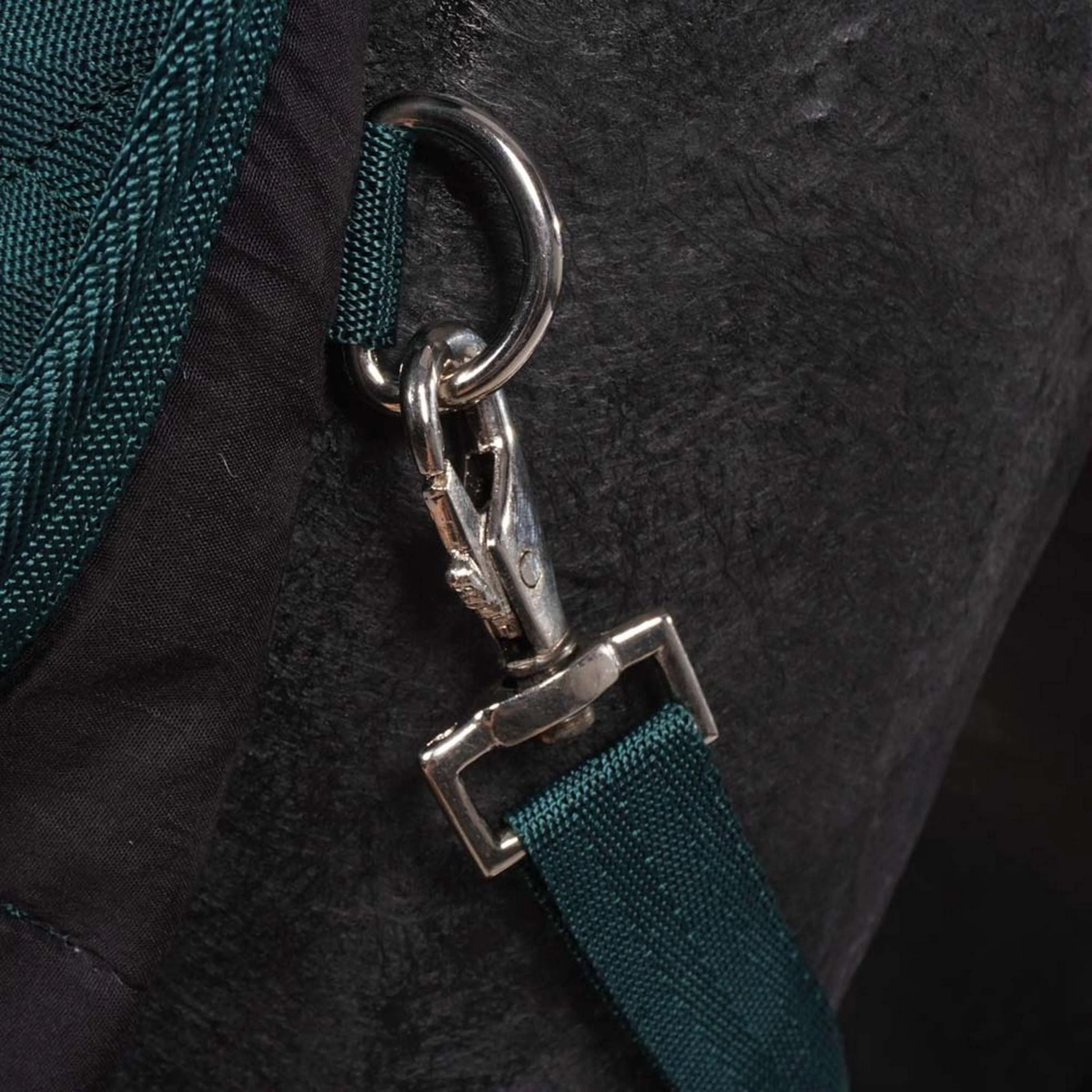 EQUITHÈME Couverture d'Écurie Teddy 200g Vert/Marron - Image 7
