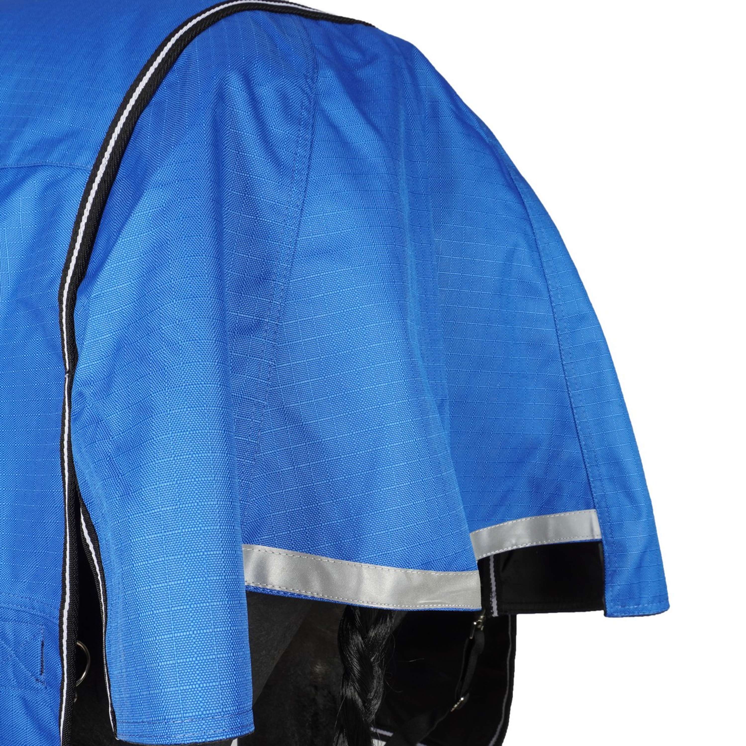 EQUITHÈME Couverture d'Extérieur Tyrex 1200D 0g Aisance High Neck Bleu Royal - Image 11