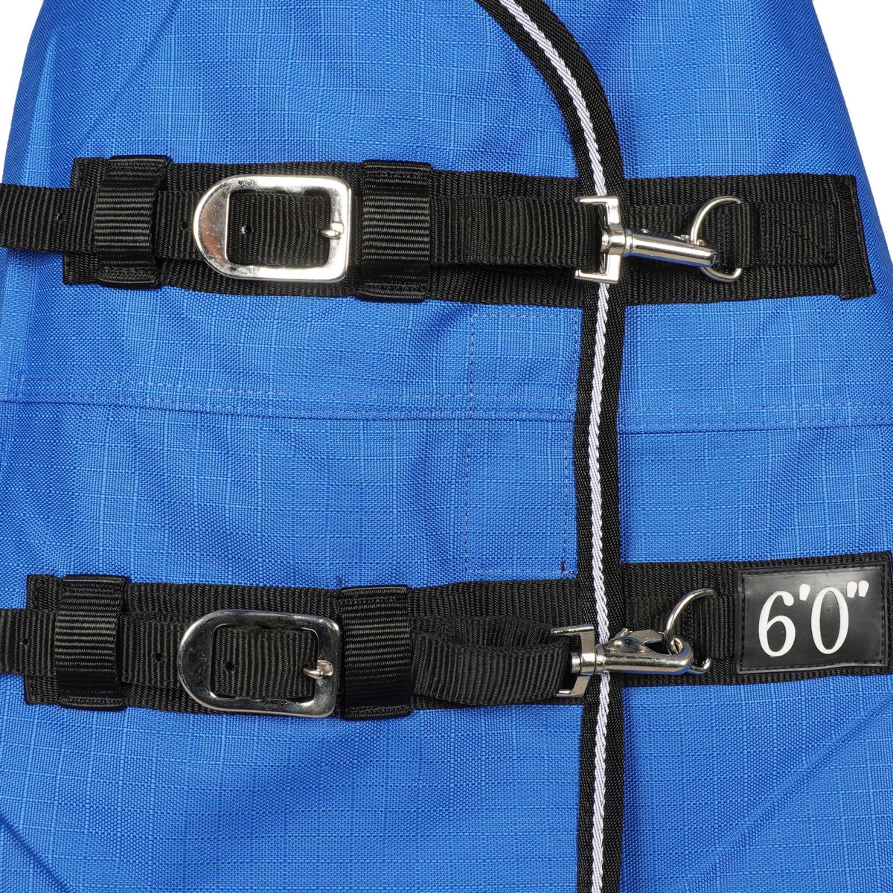 EQUITHÈME Couverture d'Extérieur Tyrex 1200D 0g Aisance High Neck Bleu Royal - Image 4