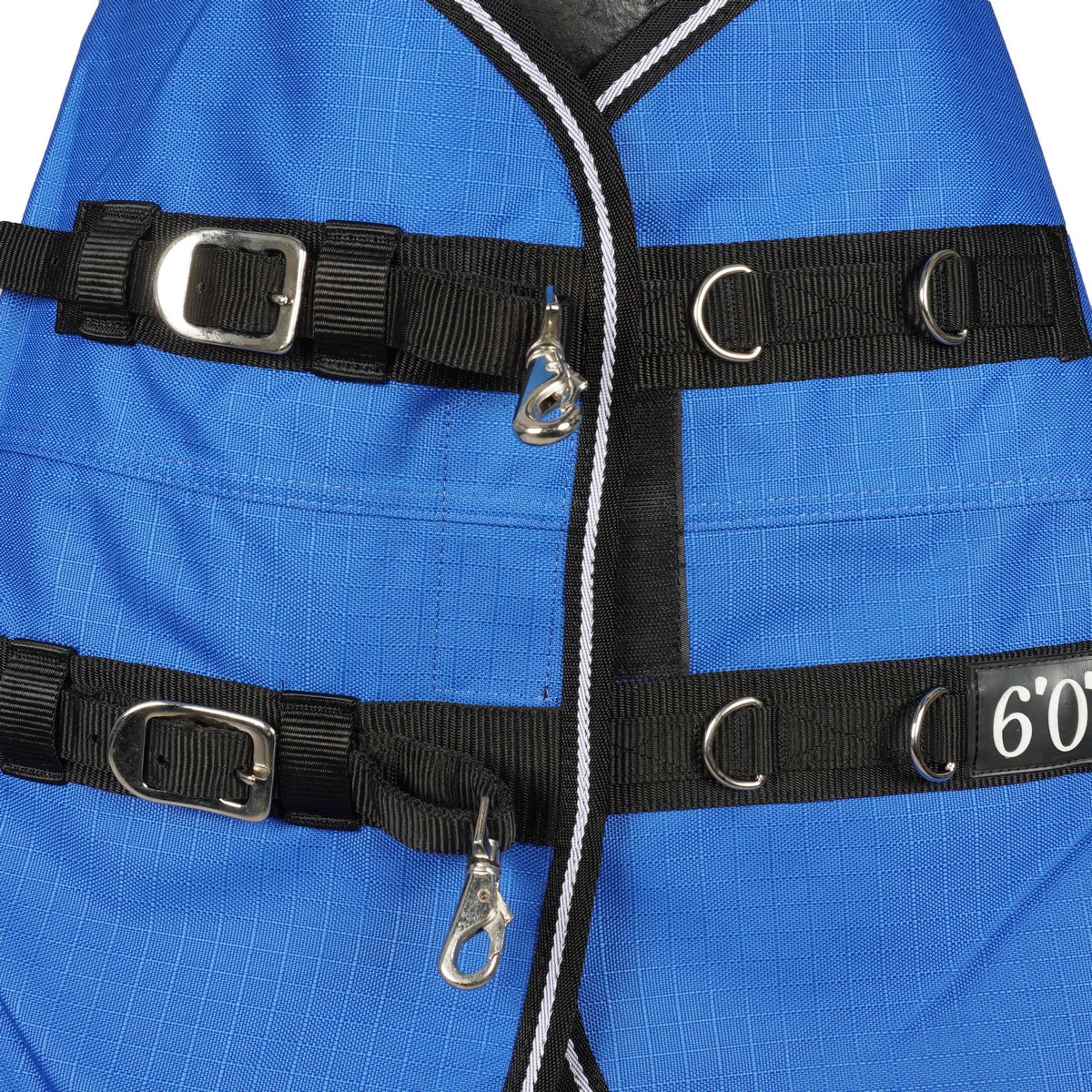 EQUITHÈME Couverture d'Extérieur Tyrex 1200D 0g Aisance High Neck Bleu Royal - Image 5