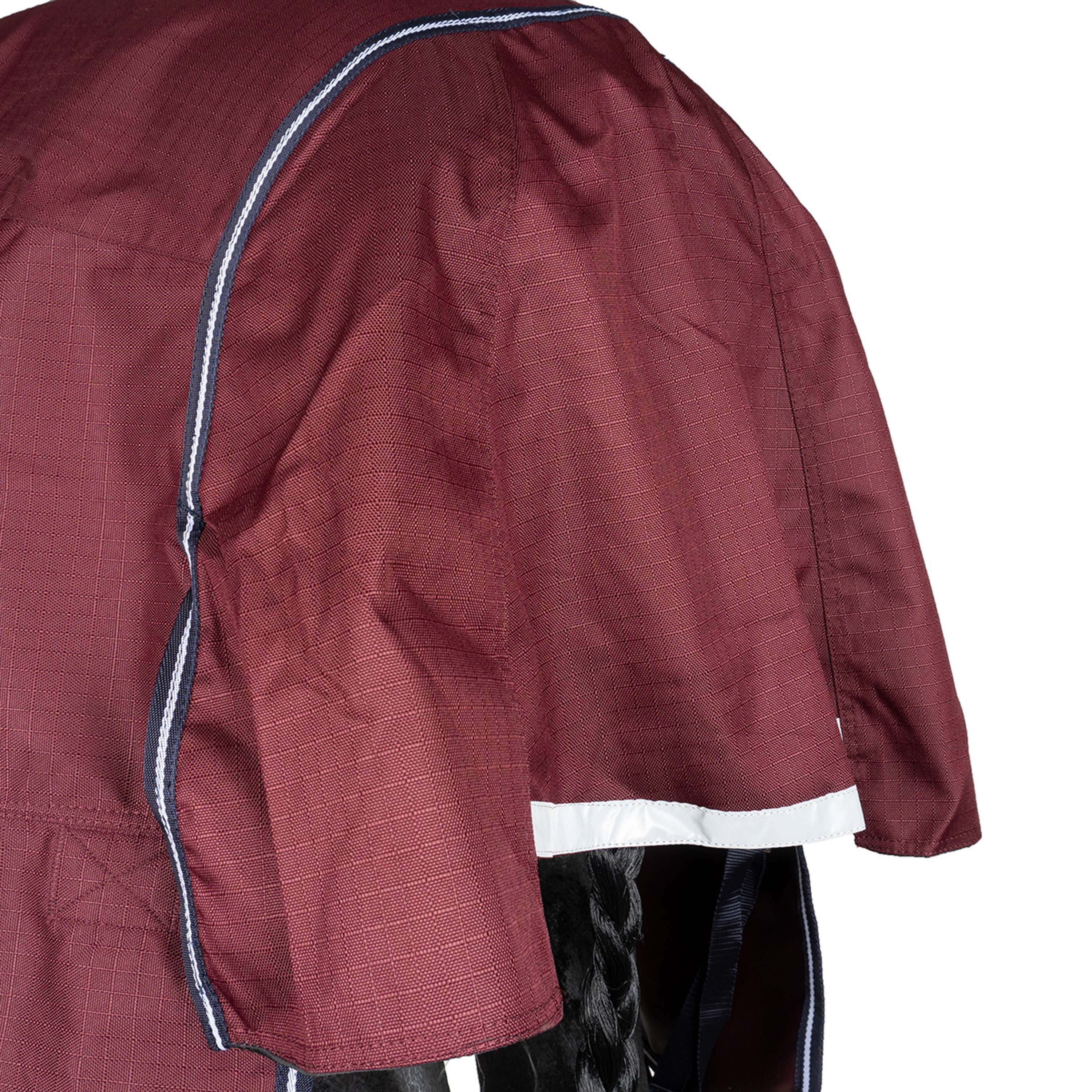 EQUITHÈME Couverture d'Extérieur Tyrex 1200D 0g High Neck Bordeaux - Image 12