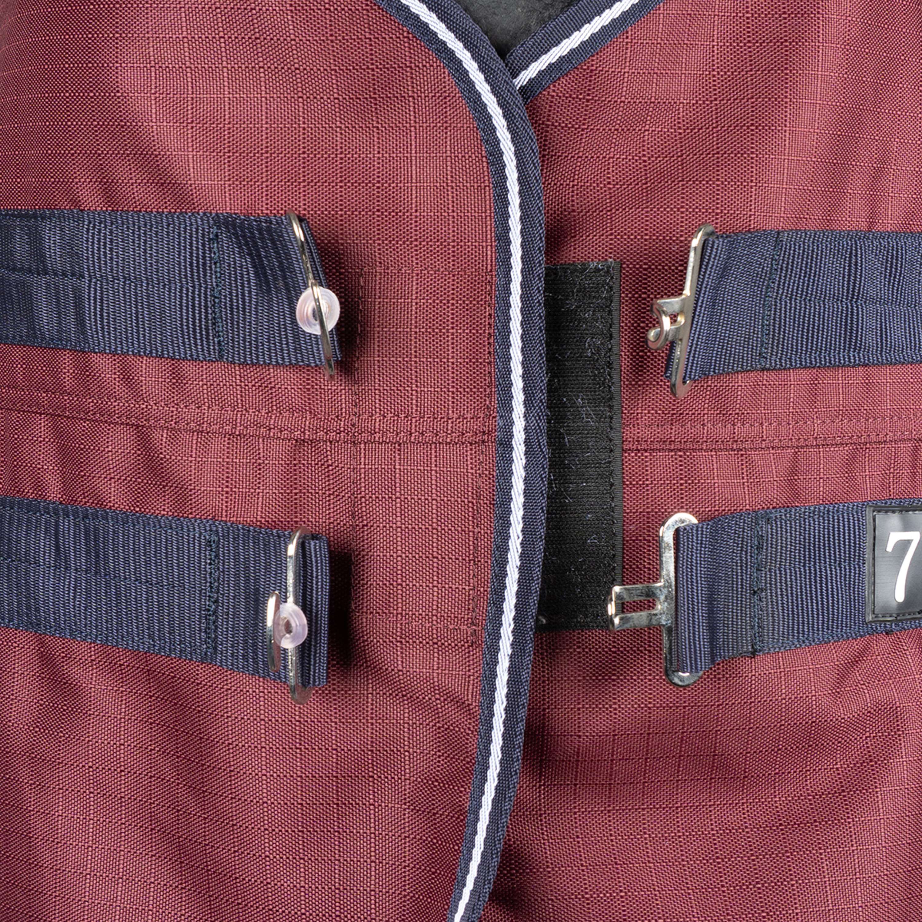 EQUITHÈME Couverture d'Extérieur Tyrex 1200D 0g High Neck Bordeaux - Image 6