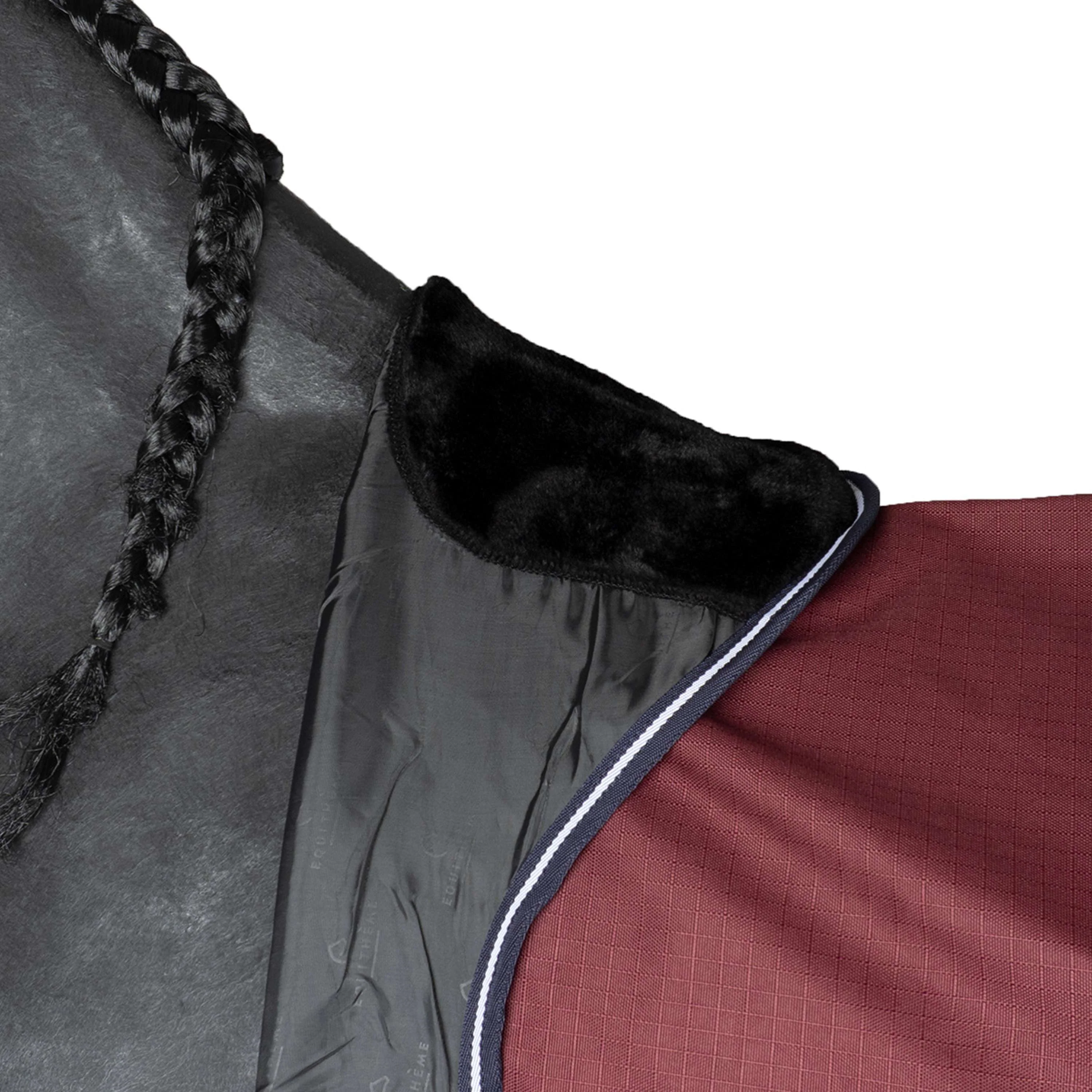 EQUITHÈME Couverture d'Extérieur Tyrex 1200D 0g High Neck Bordeaux - Image 8