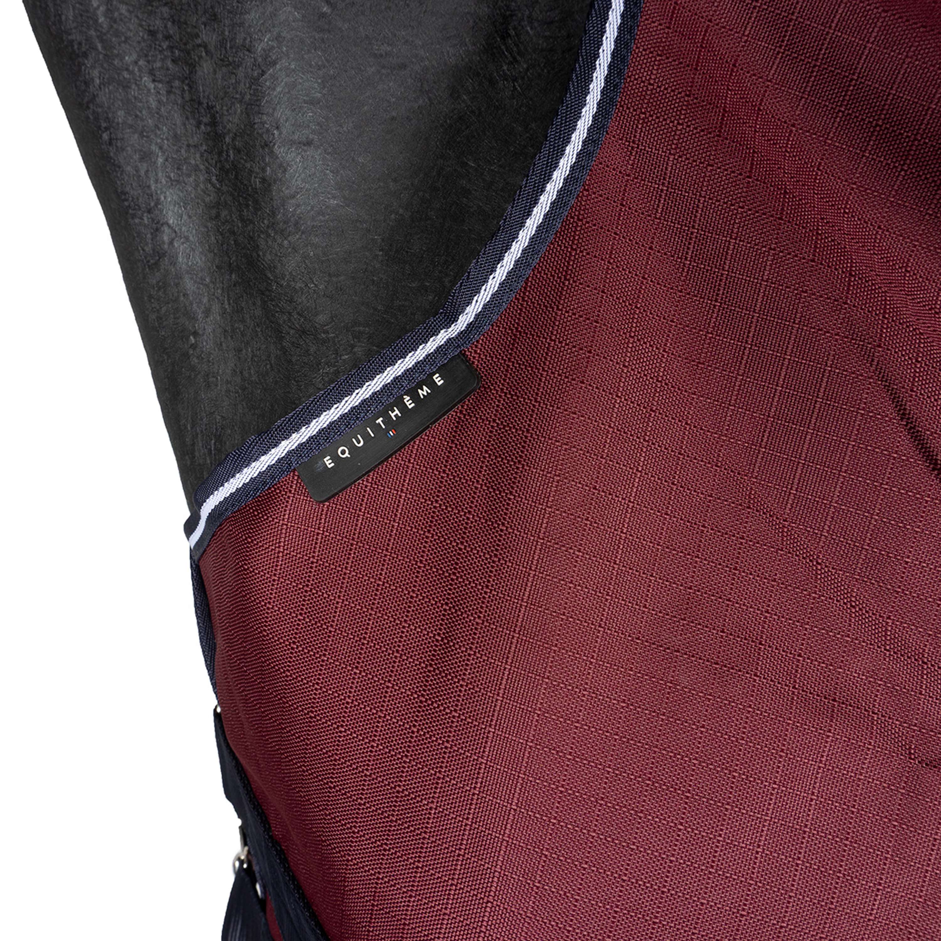 EQUITHÈME Couverture d'Extérieur Tyrex 1200D 0g High Neck Bordeaux - Image 9