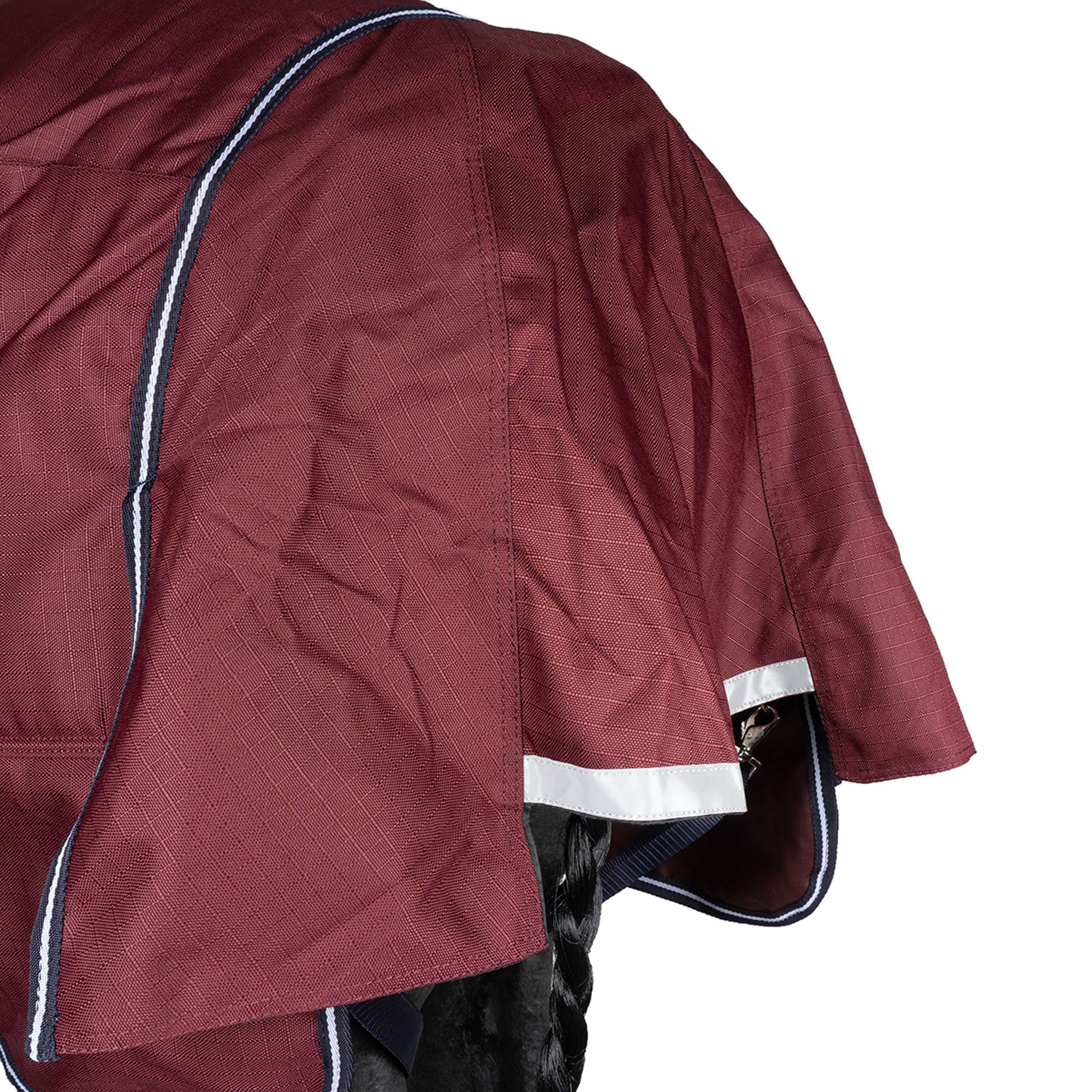 EQUITHÈME Couverture d'Extérieur Tyrex 1200D 150g Standard Bordeaux - Image 10