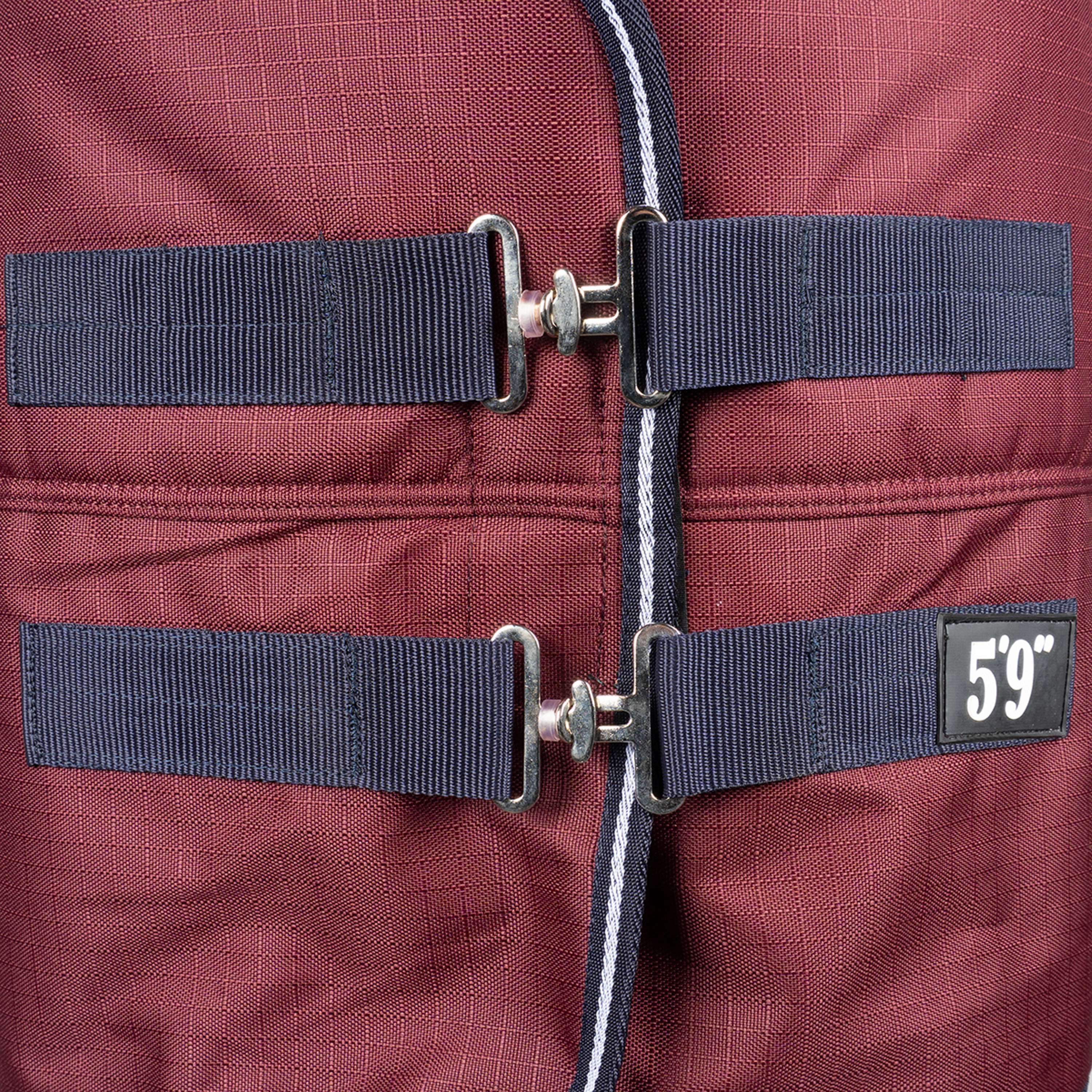 EQUITHÈME Couverture d'Extérieur Tyrex 1200D 150g Standard Bordeaux - Image 4