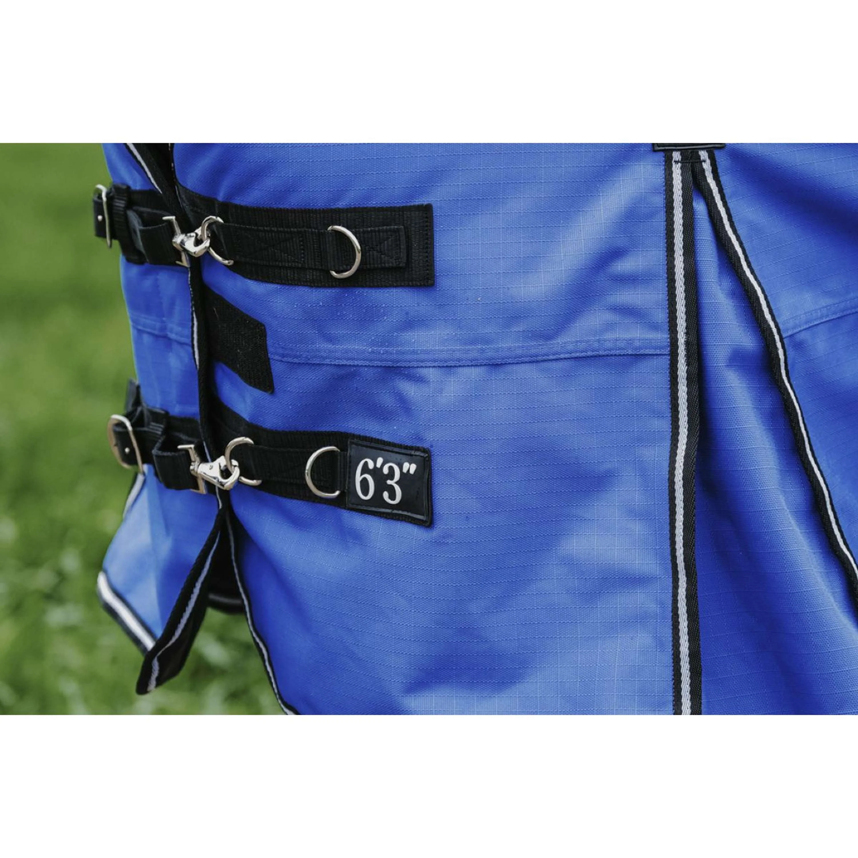EQUITHÈME Couverture d'Extérieur Tyrex 1200D 100g Aisance Combo Bleu Royal - Image 5