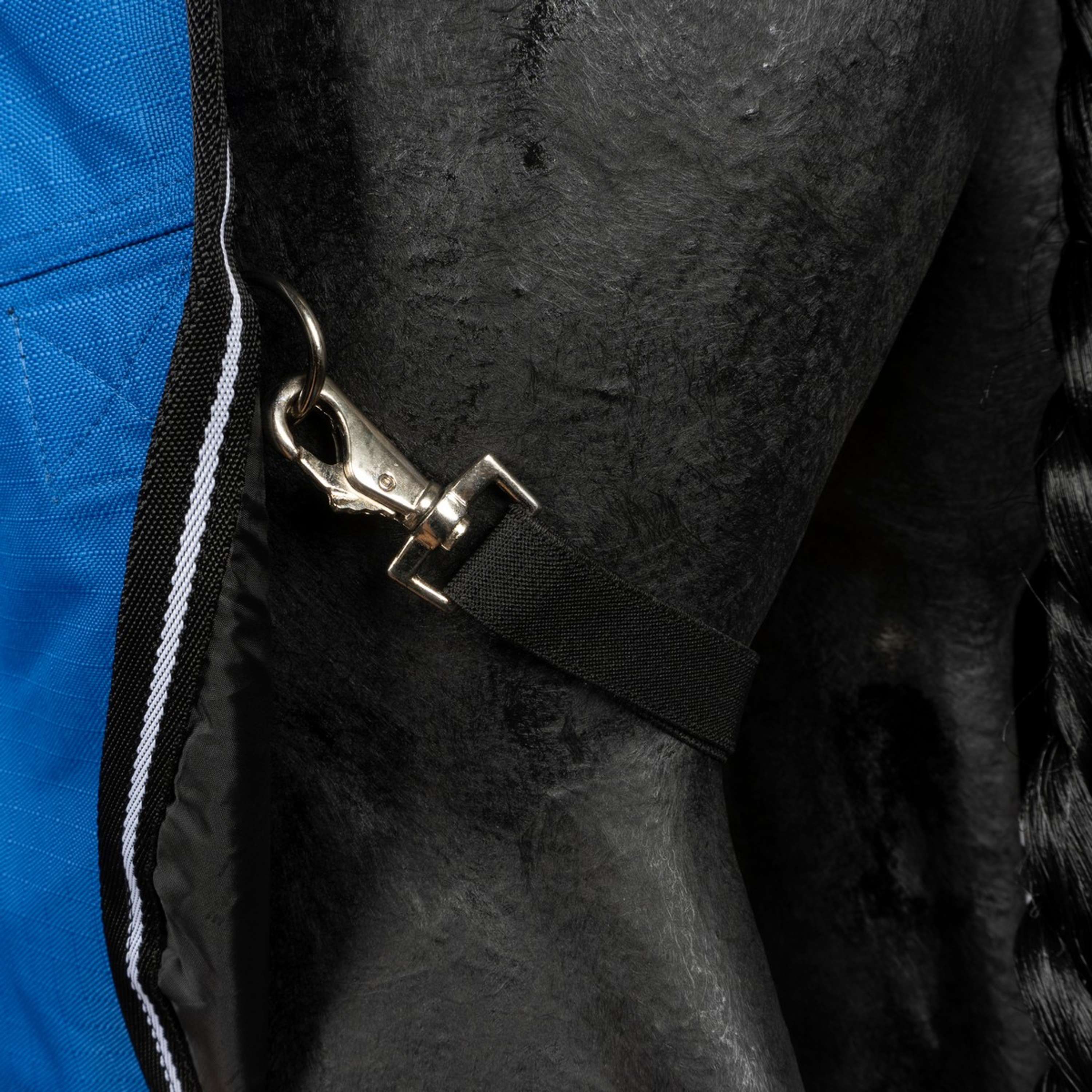 EQUITHÈME Couverture d'Extérieur Tyrex 1200D 150g Aisance High Neck Bleu Royal - Image 10
