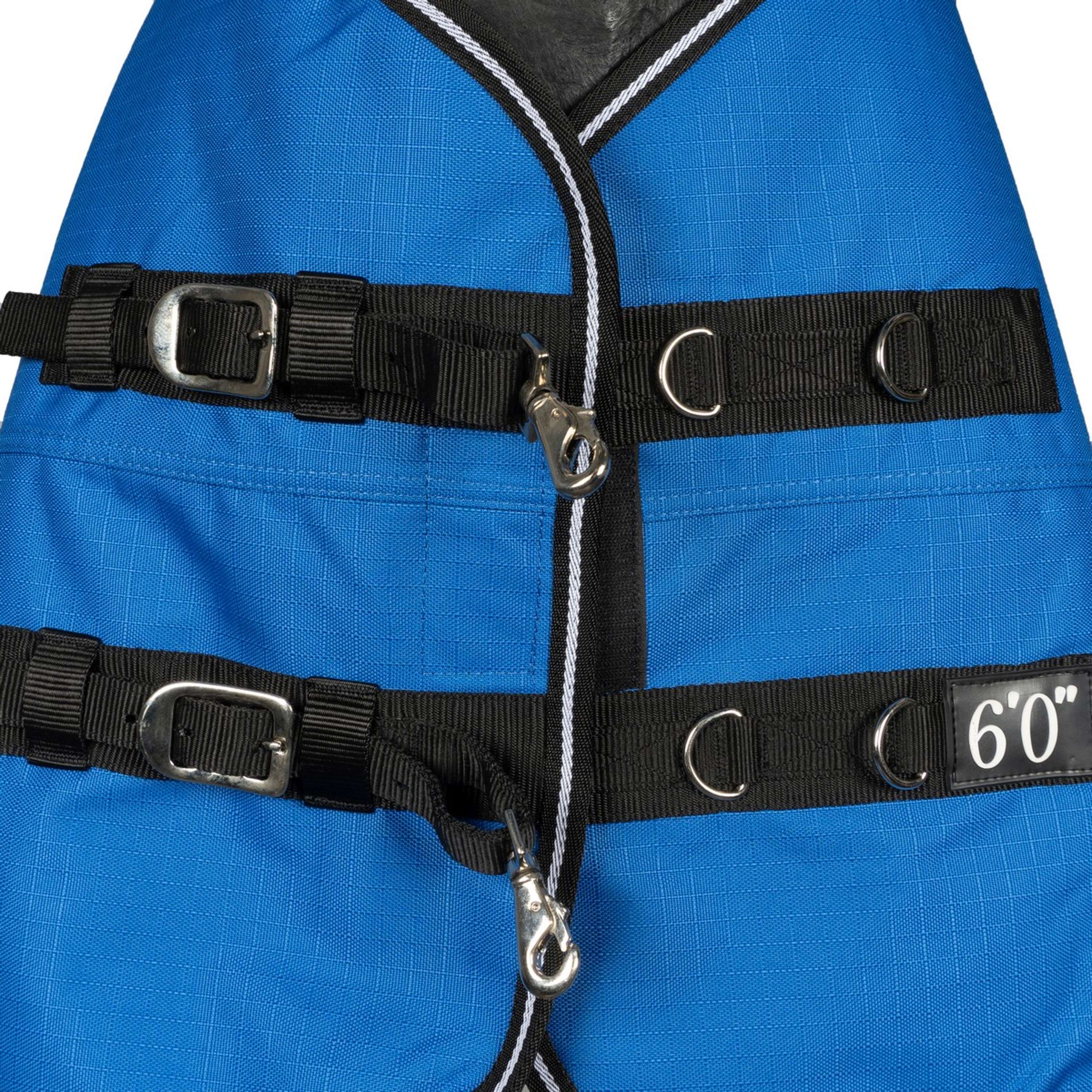 EQUITHÈME Couverture d'Extérieur Tyrex 1200D 300g Aisance High Neck Bleu Royal - Image 5