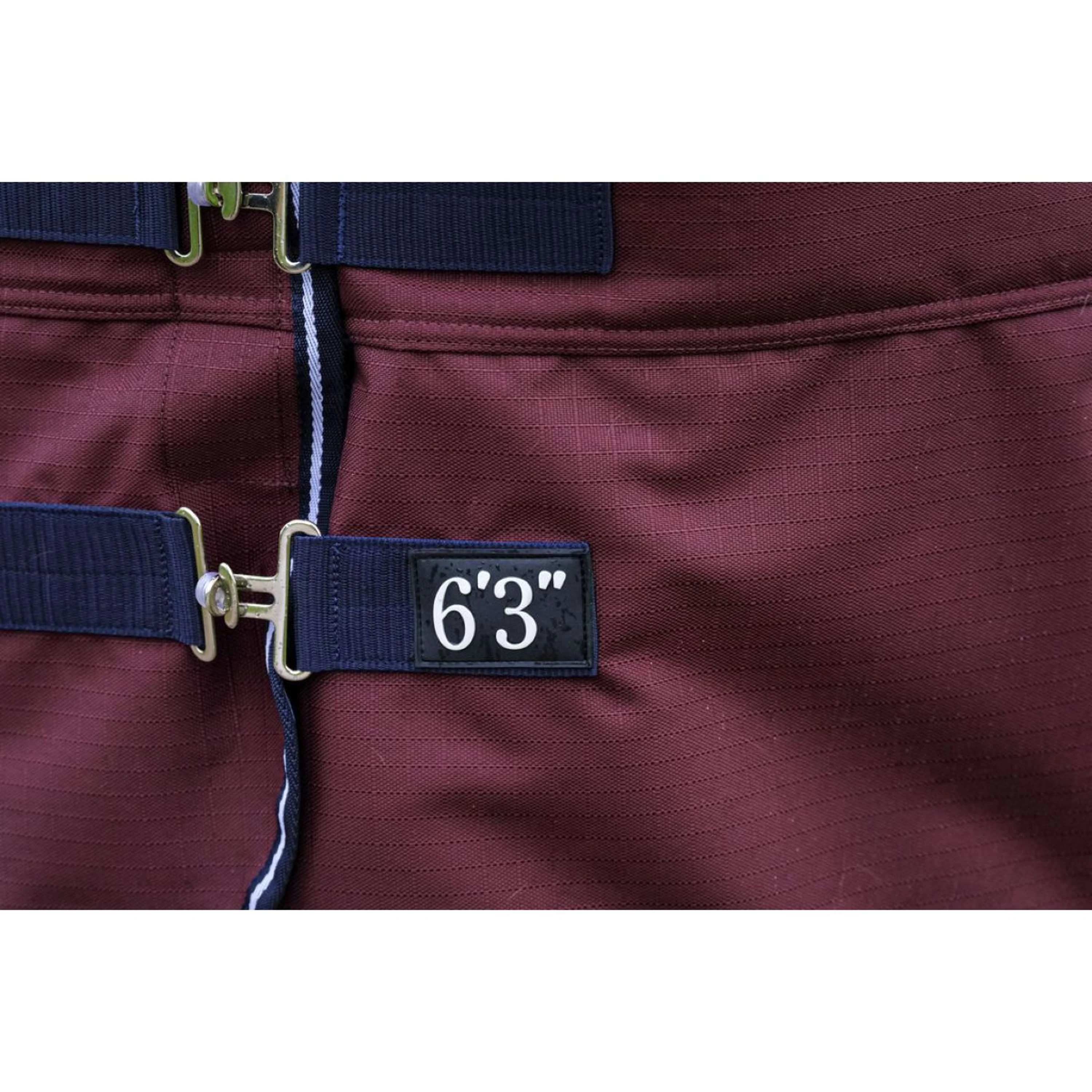 EQUITHÈME Couverture d'Extérieur Tyrex 1200D 300g High Neck Bordeaux - Image 5