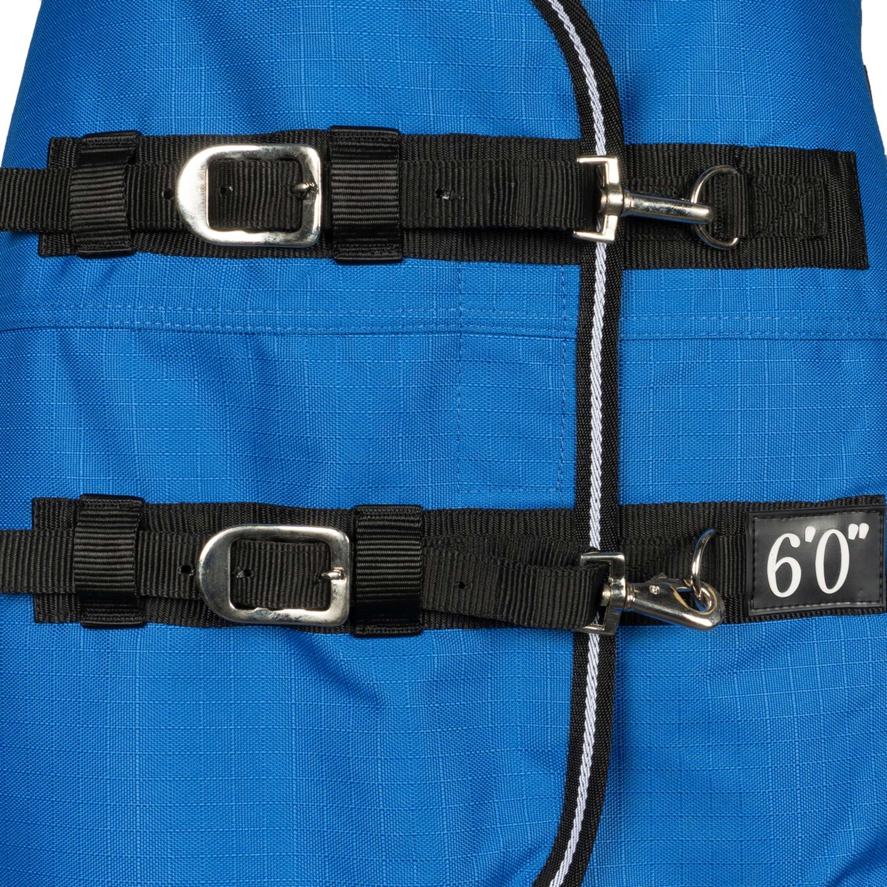 EQUITHÈME Couverture d'Extérieur Tyrex 1200D 50g Aisance High Neck Bleu Royal - Image 4