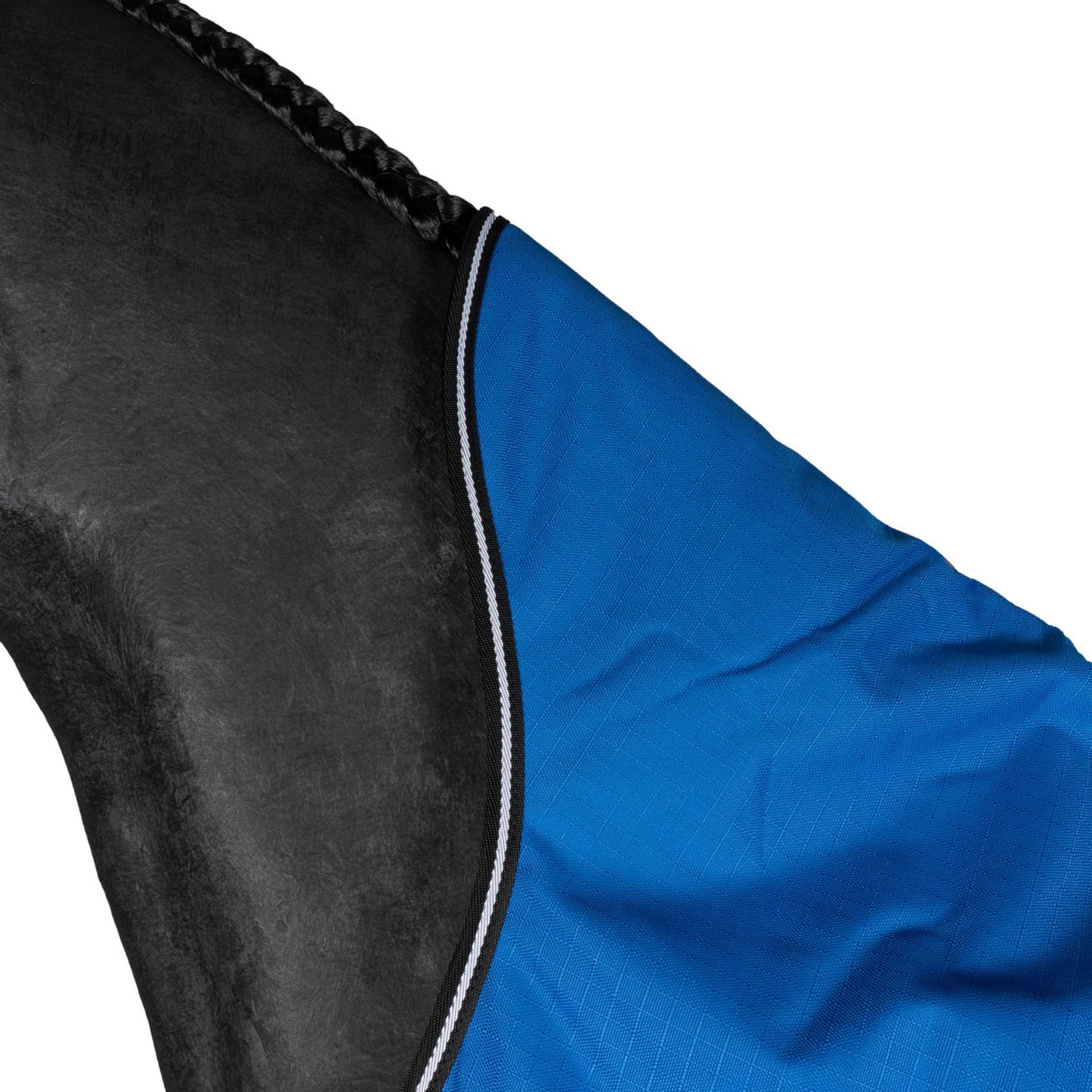 EQUITHÈME Couverture d'Extérieur Tyrex 1200D 50g Aisance High Neck Bleu Royal - Image 6