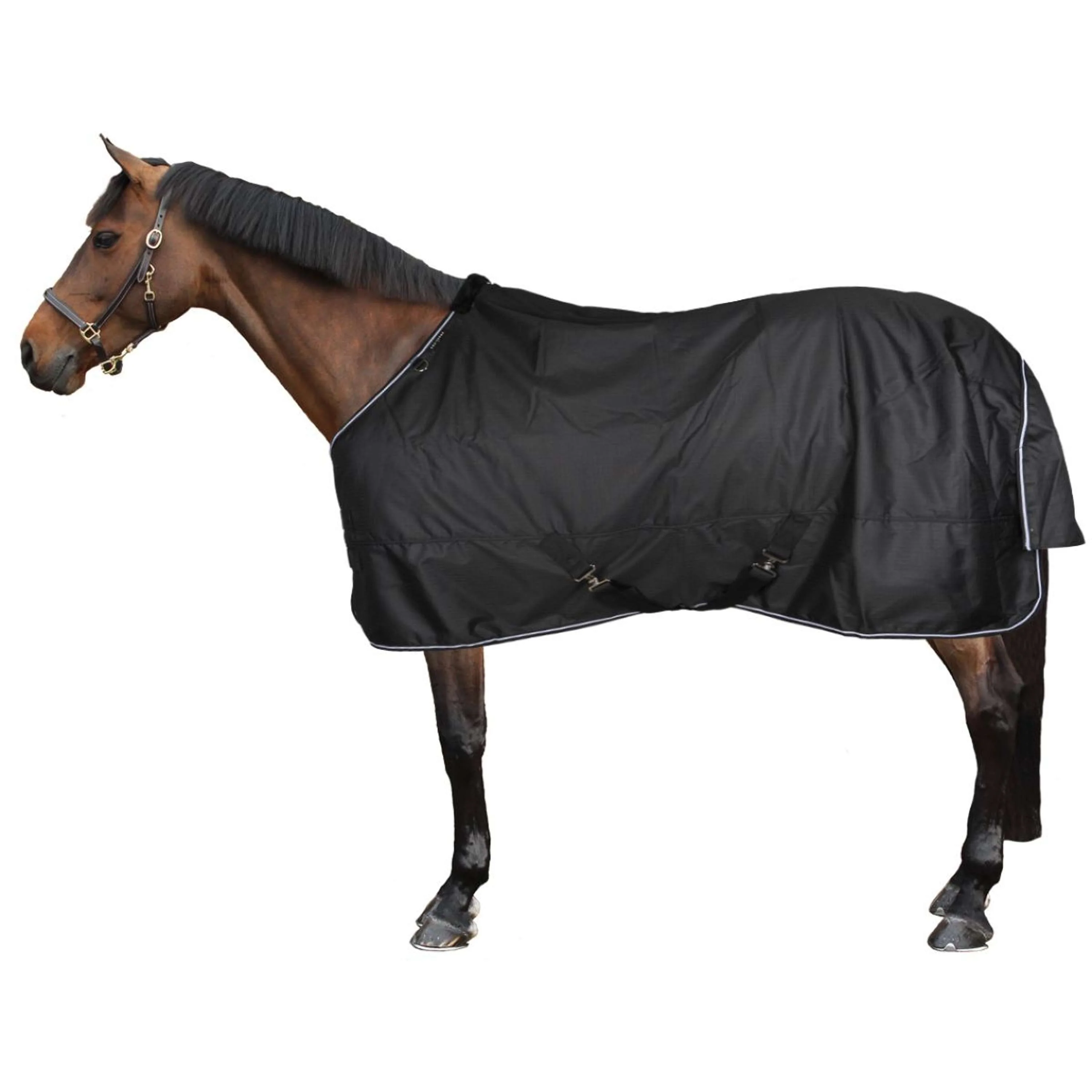 EQUITHÈME Couverture d'Extérieur Tyrex 600D Standard 150g Noir - Image 2