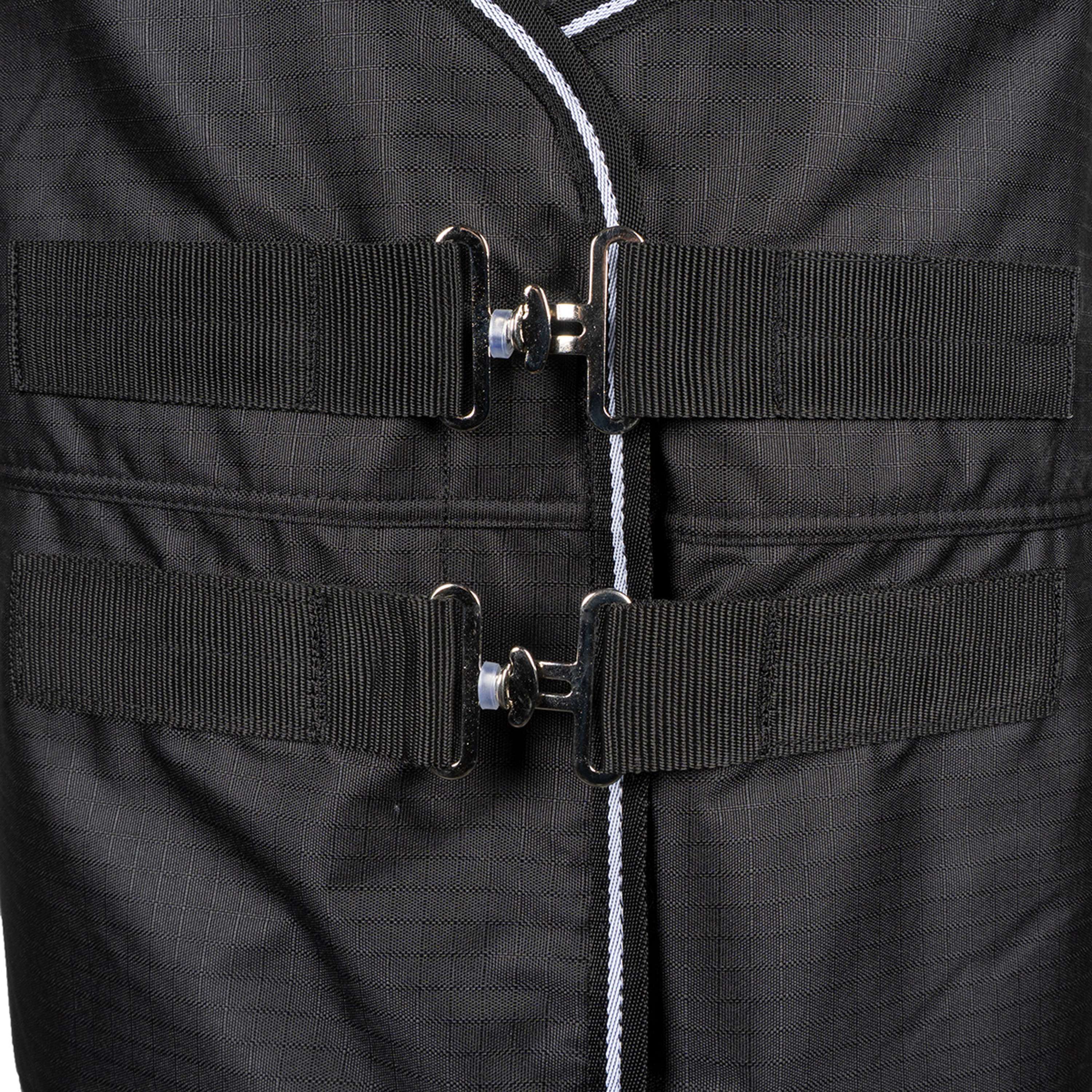 EQUITHÈME Couverture d'Extérieur Tyrex 600D Standard 150g Noir - Image 5