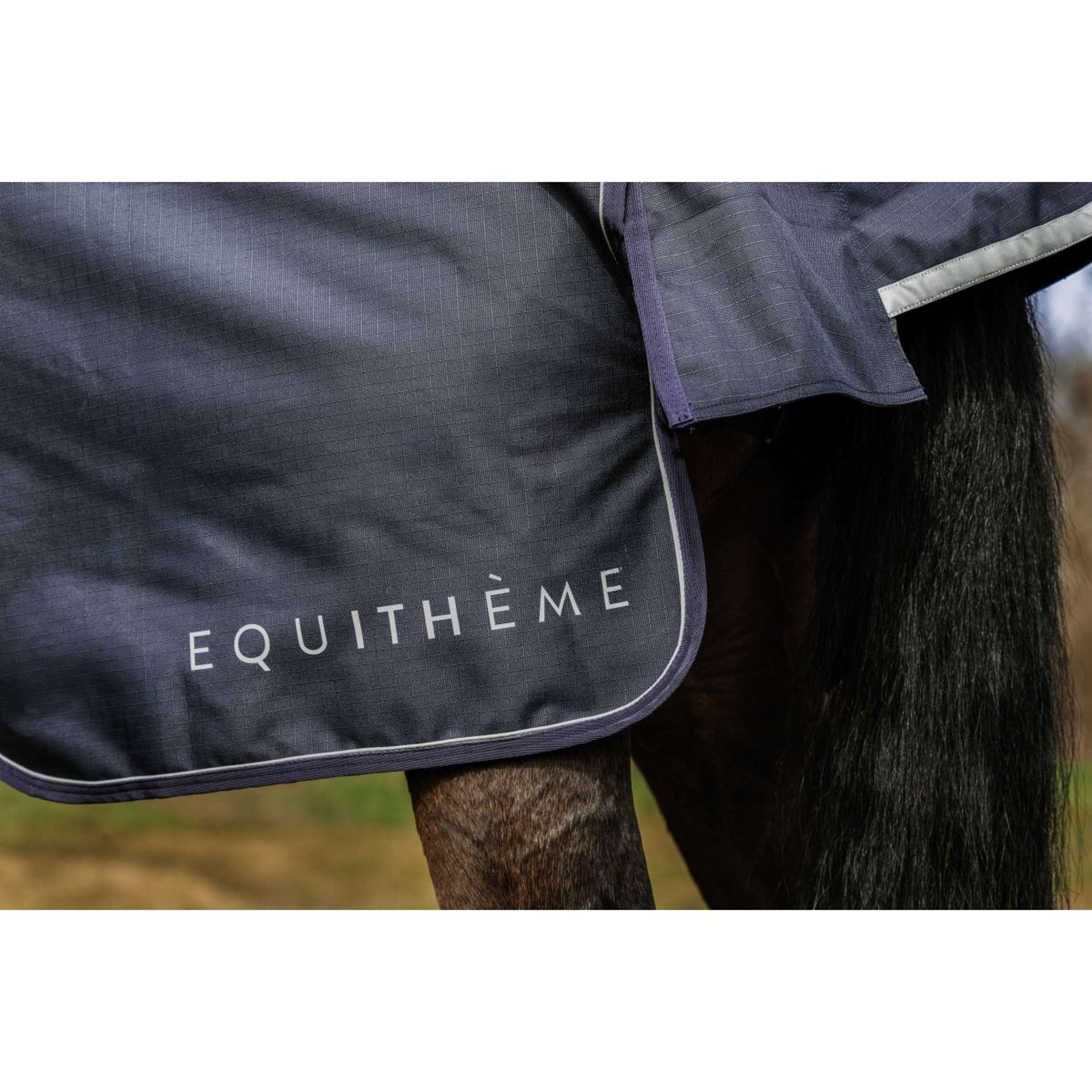 EQUITHÈME Couverture d'Extérieur Anatomic Combi 1200D 100g Marin - Image 2