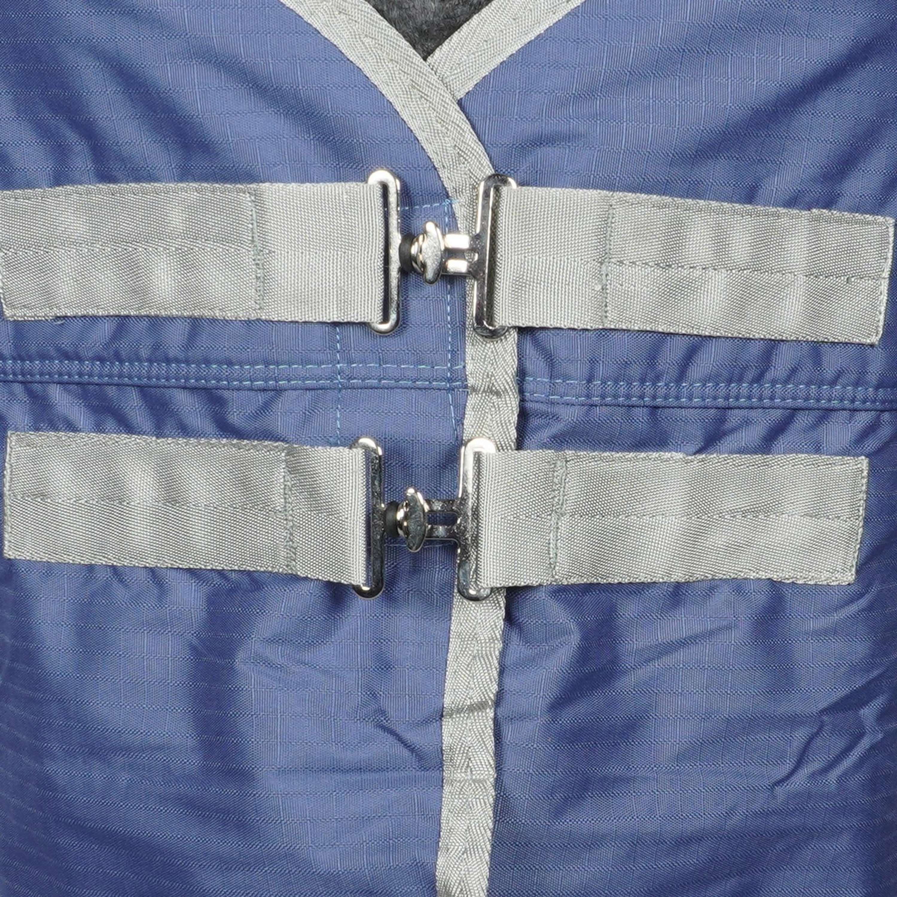 EQUITHÈME Couverture d'Extérieur Tyrex 600D 150g Recyclé Marin - Image 3