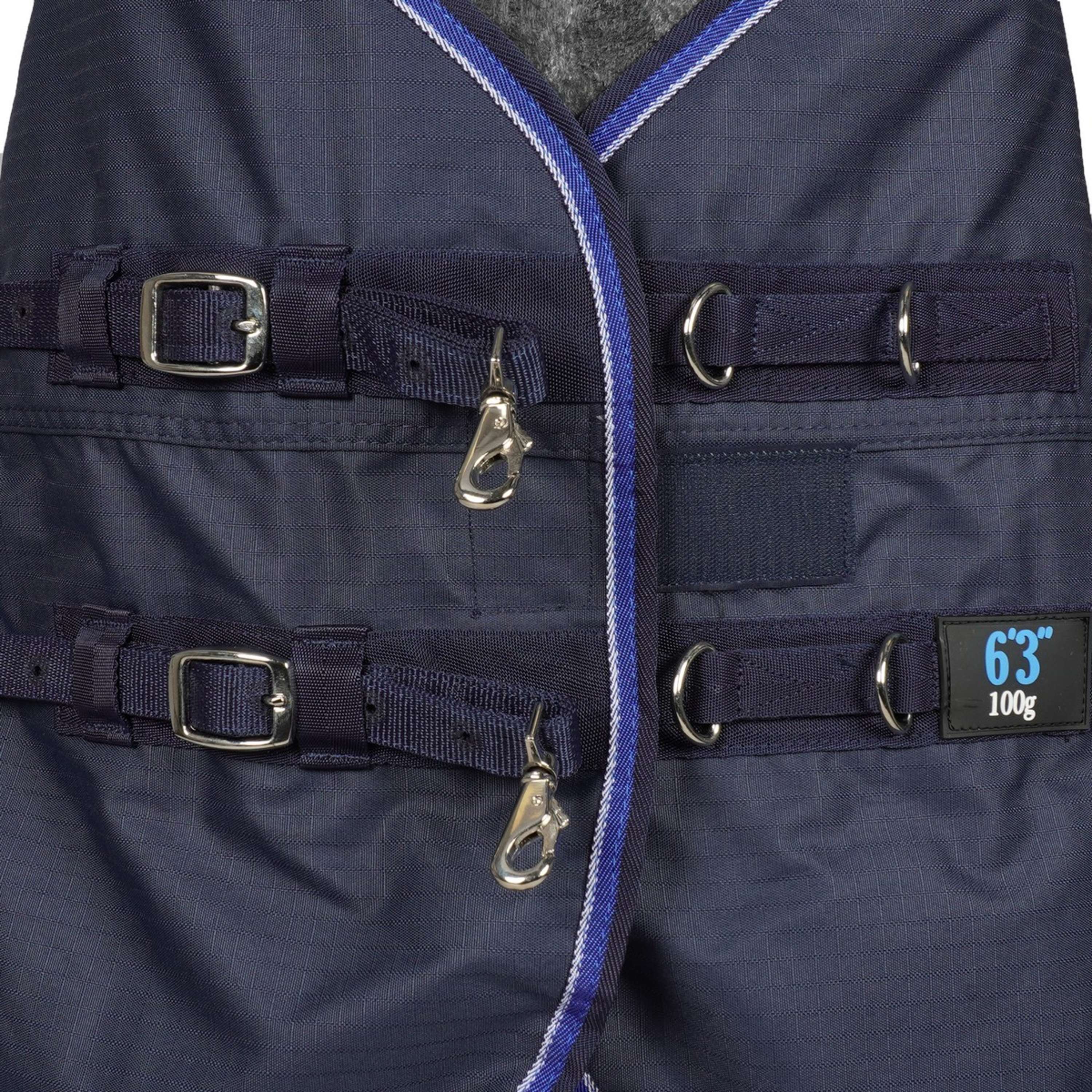 EQUITHÈME Couverture Imperméable Classic 600D 0g Marin - Image 4