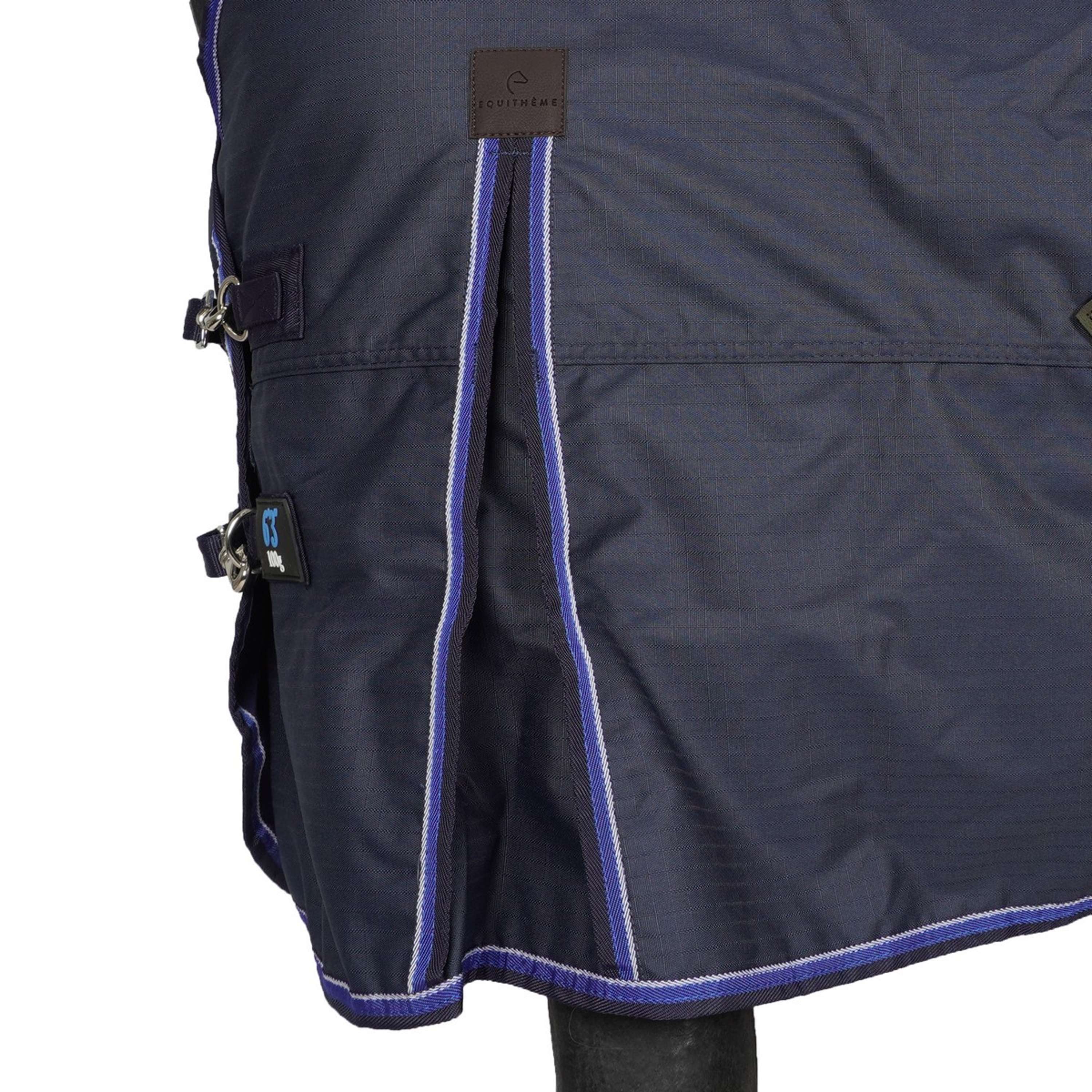 EQUITHÈME Couverture Imperméable Classic 600D 0g Marin - Image 6