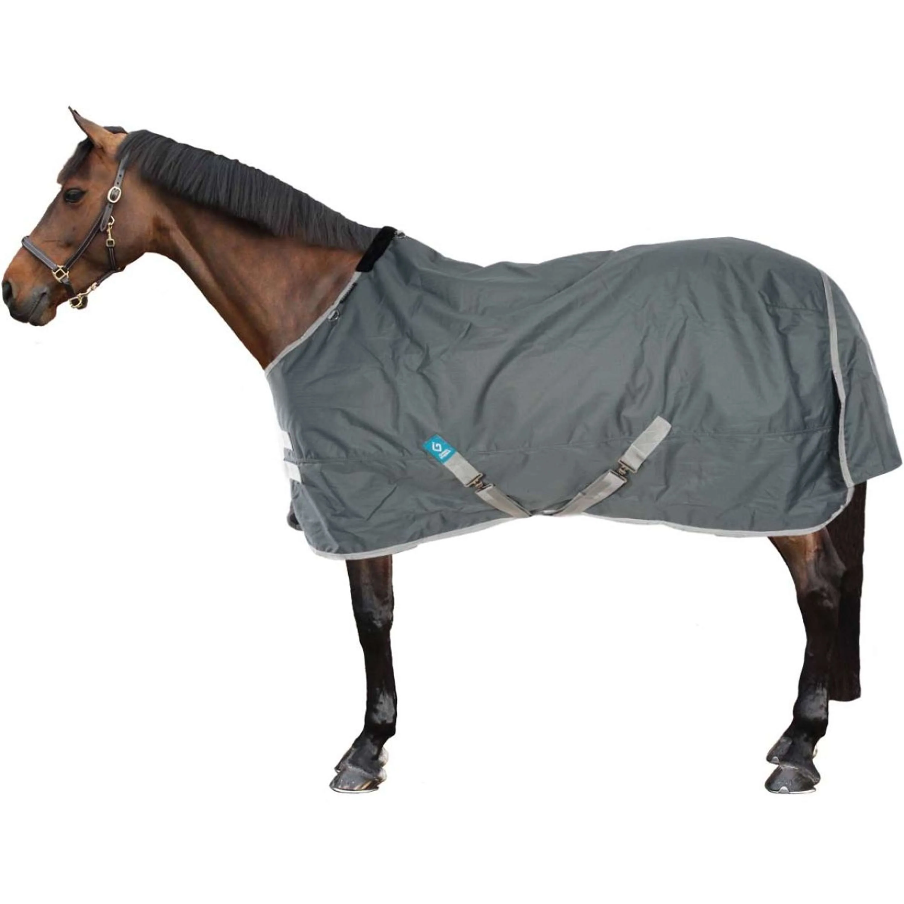 EQUITHÈME Couverture Imperméable Tyrex 600D Recyclé 0g Vert - Image 2
